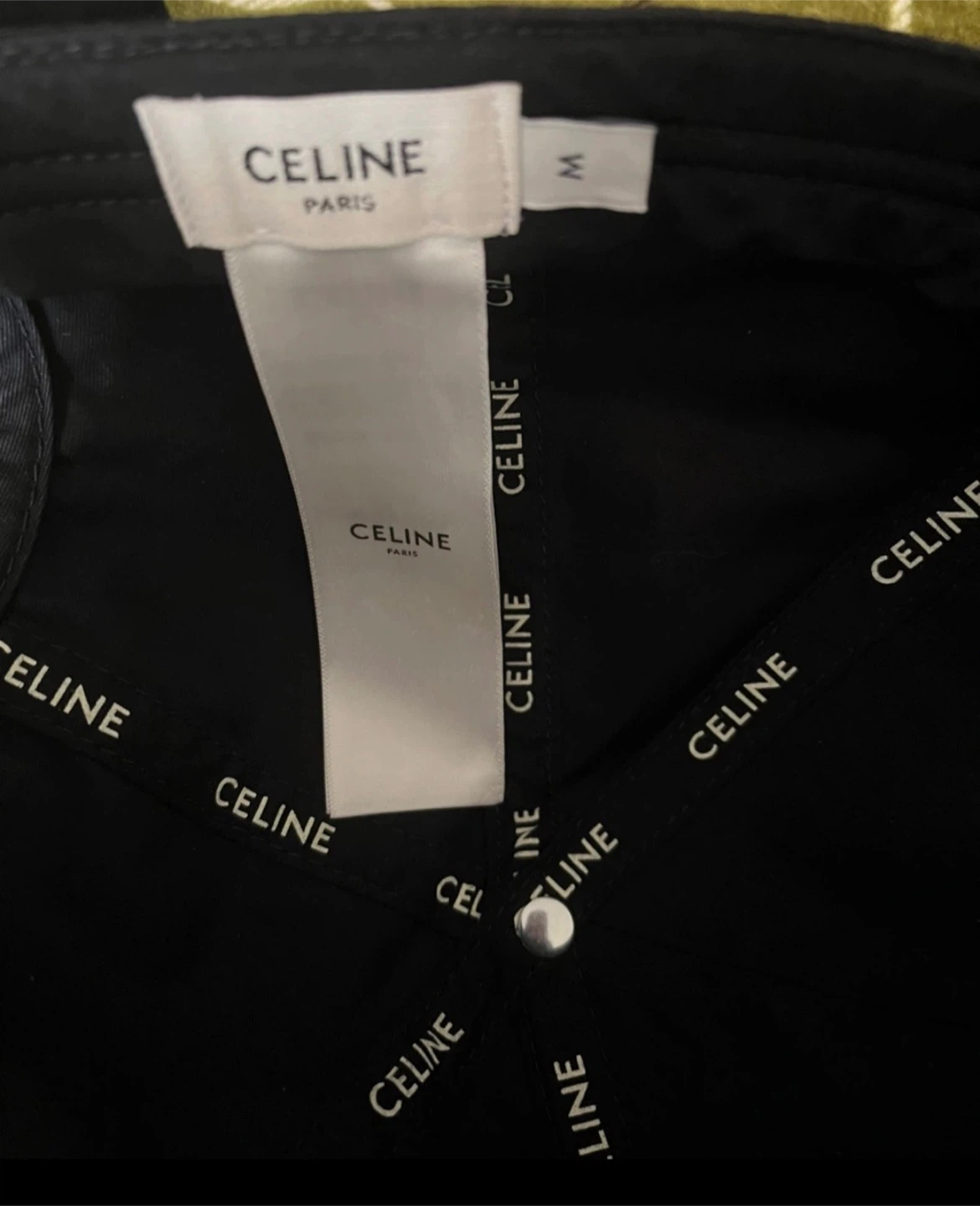 Celine Paris Black Baseball Cap - Size M - photo 2
