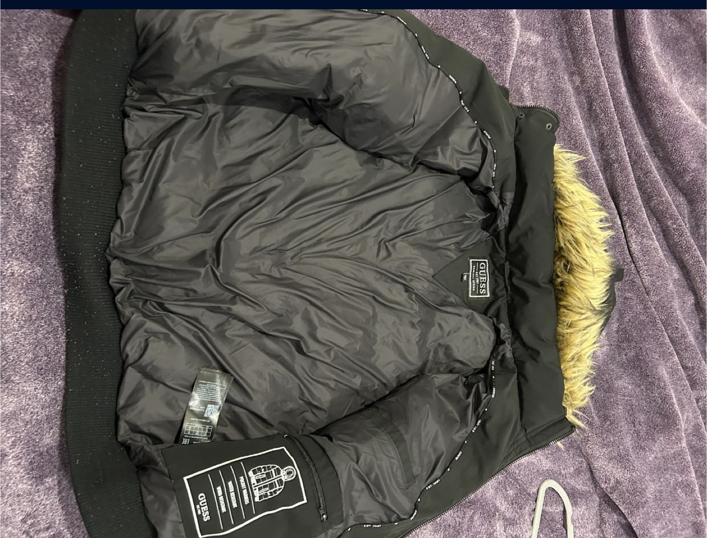 GUESS Men's Puffer Bomber Jacket - photo 2