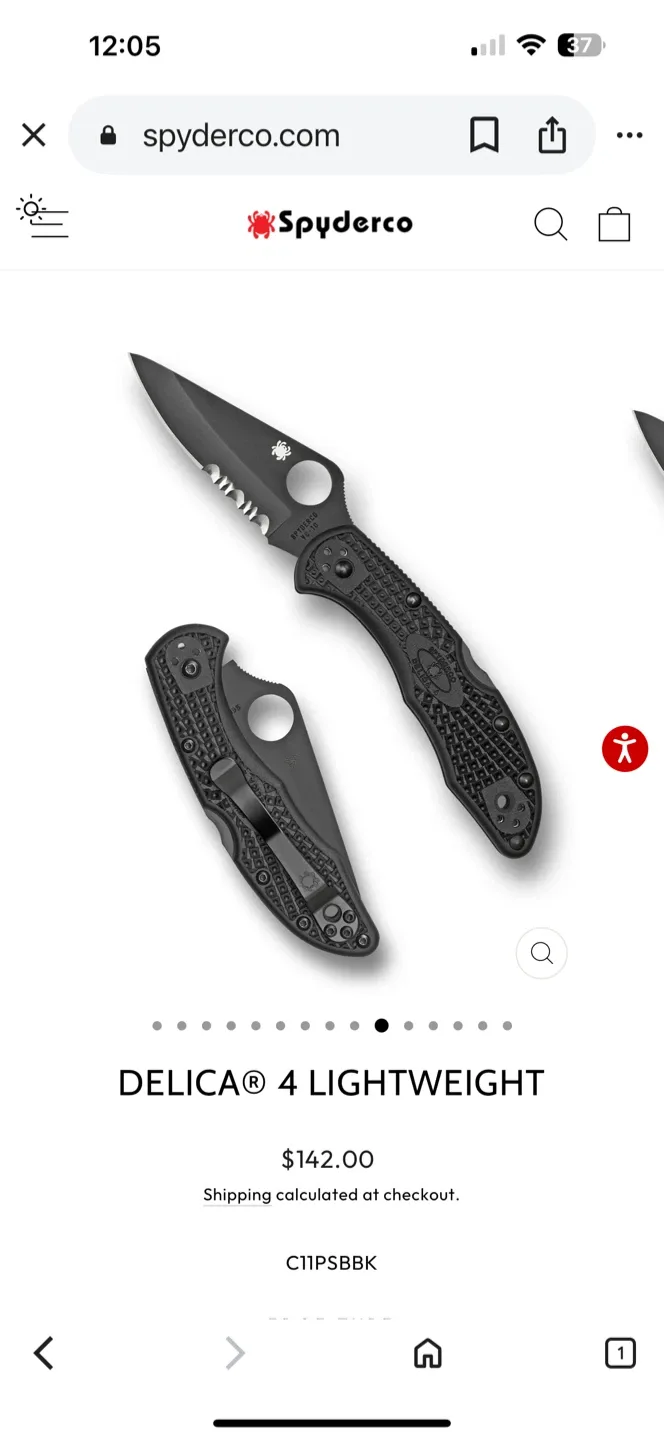 Spyderco Delica 4 Lightweight Knife thumbnail