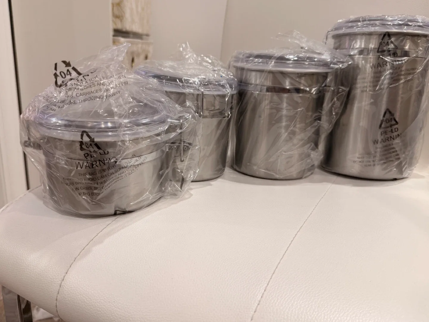 Stainless Steel Airtight Food Storage Canisters - Set of 4 image indicator(2)