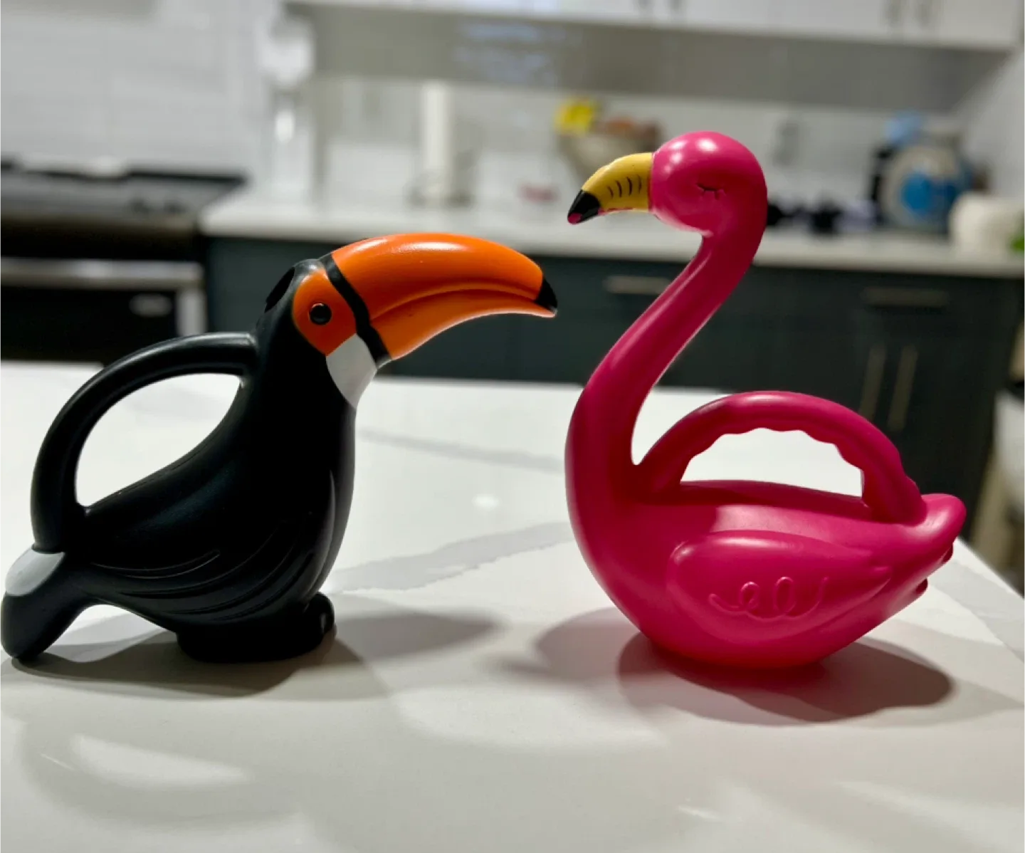 Pink Flamingo Watering Can