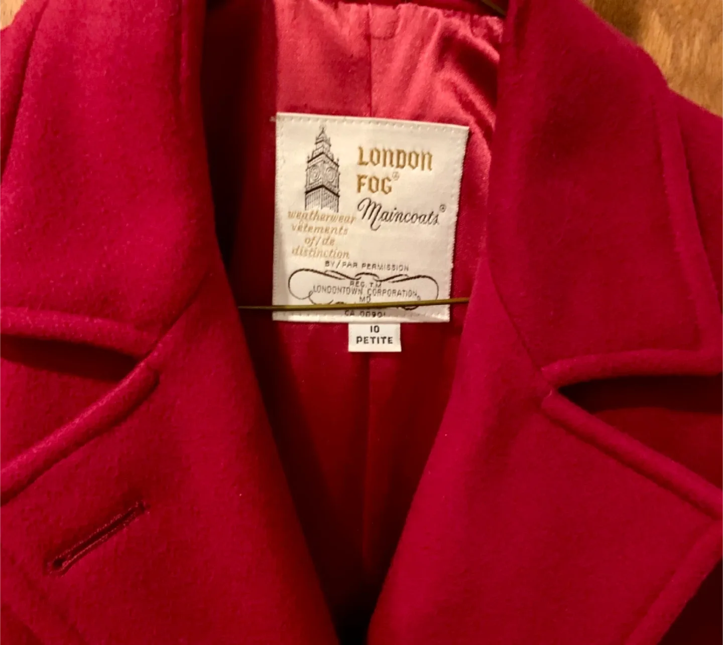 London Fog Wool Coat - Size 10 Petite image indicator(2)