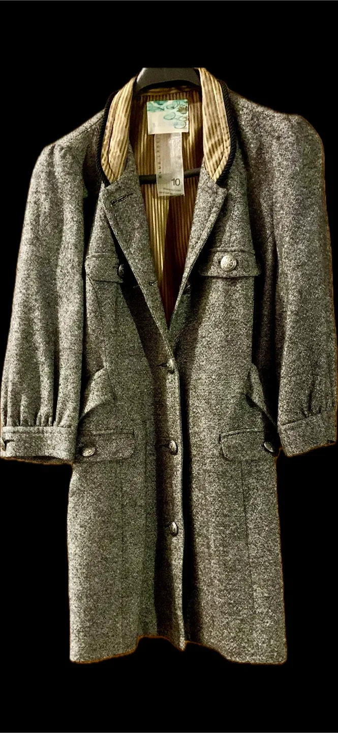 Baias Blue Label Tweed Jacket - Size 10