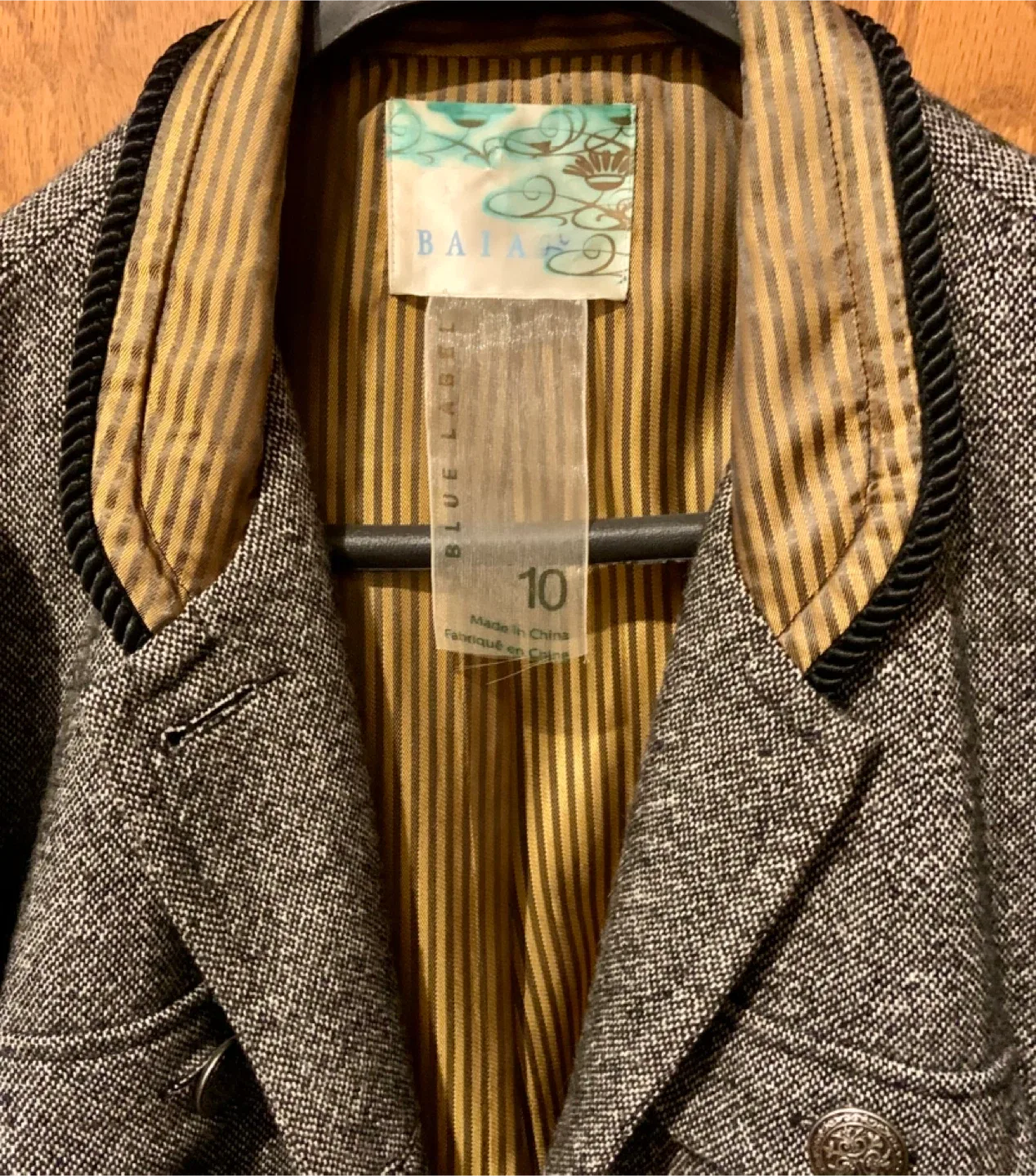 Baias Blue Label Tweed Jacket - Size 10 image indicator(2)