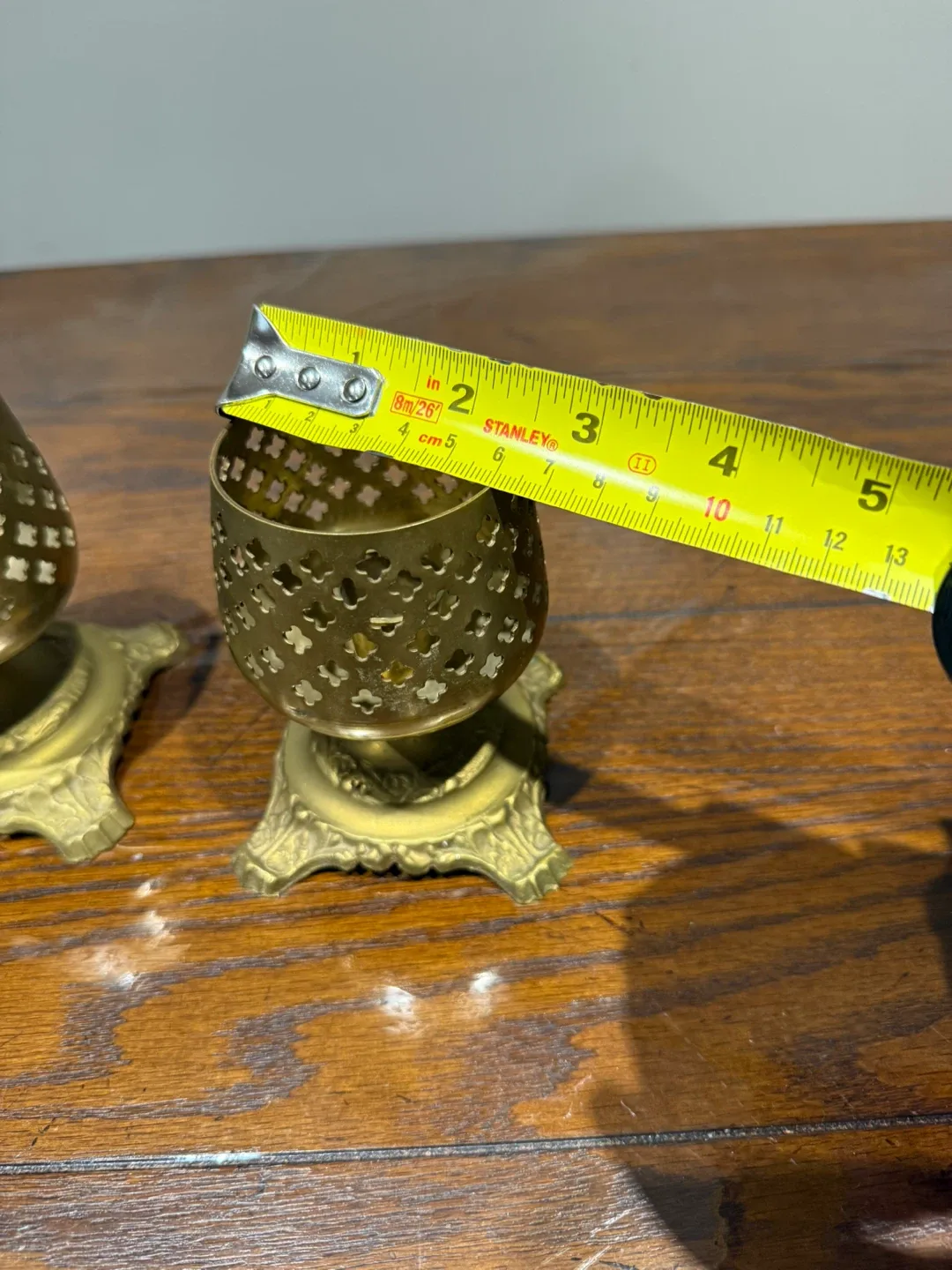 Vintage Brass Candle Holders - Set of 2 image indicator(5)