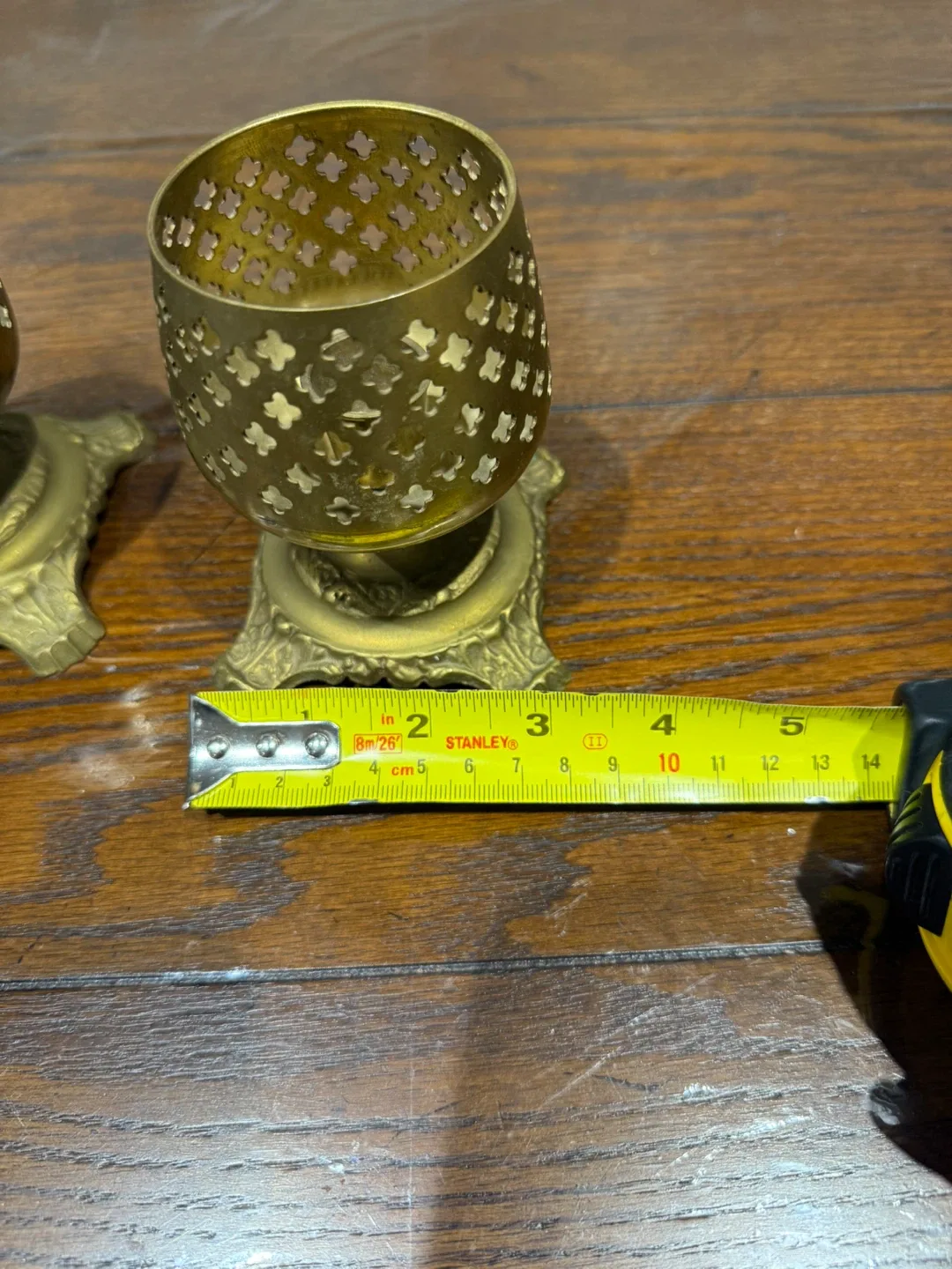 Vintage Brass Candle Holders - Set of 2 image indicator(6)