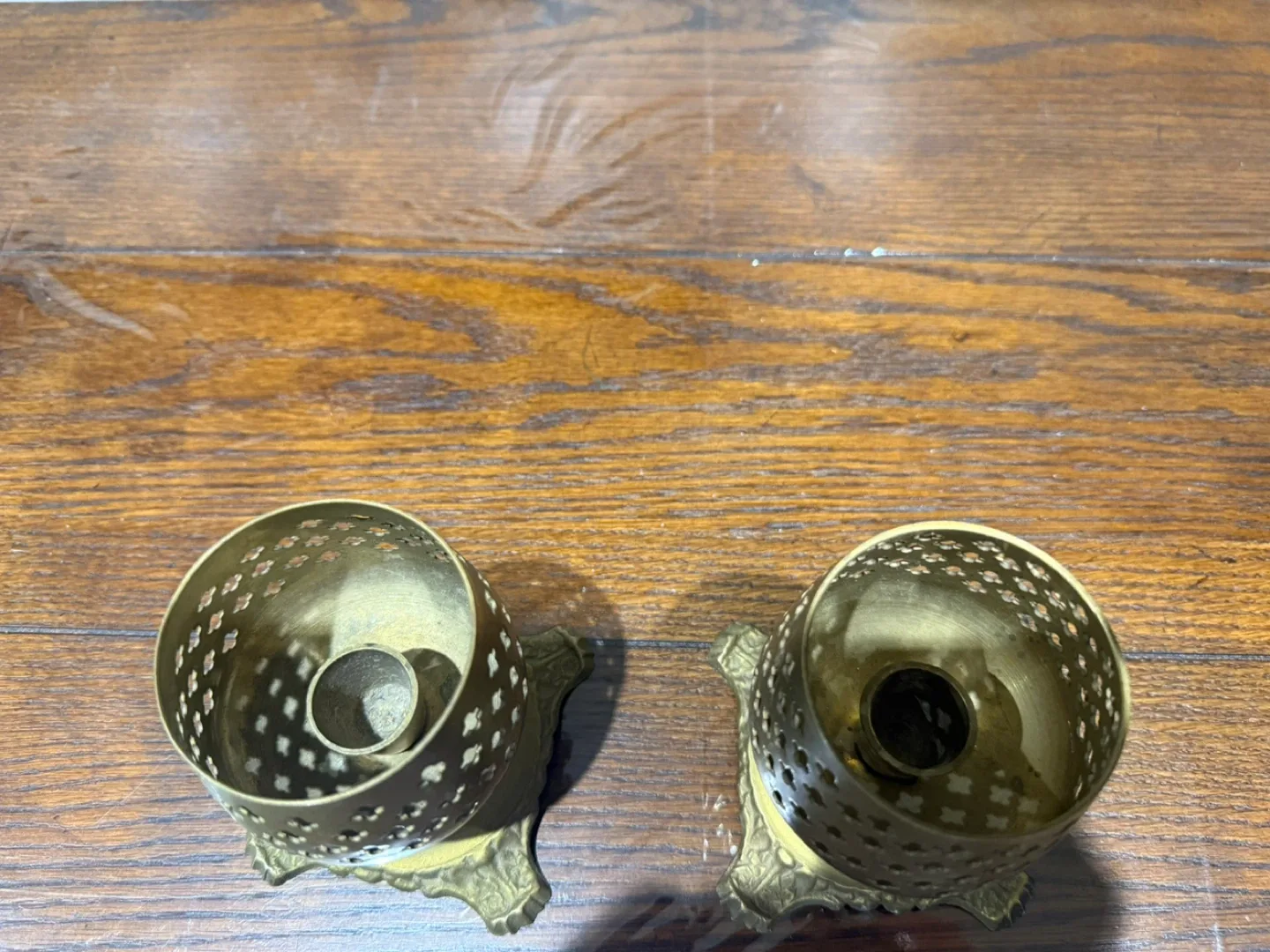 Vintage Brass Candle Holders - Set of 2 image indicator(2)