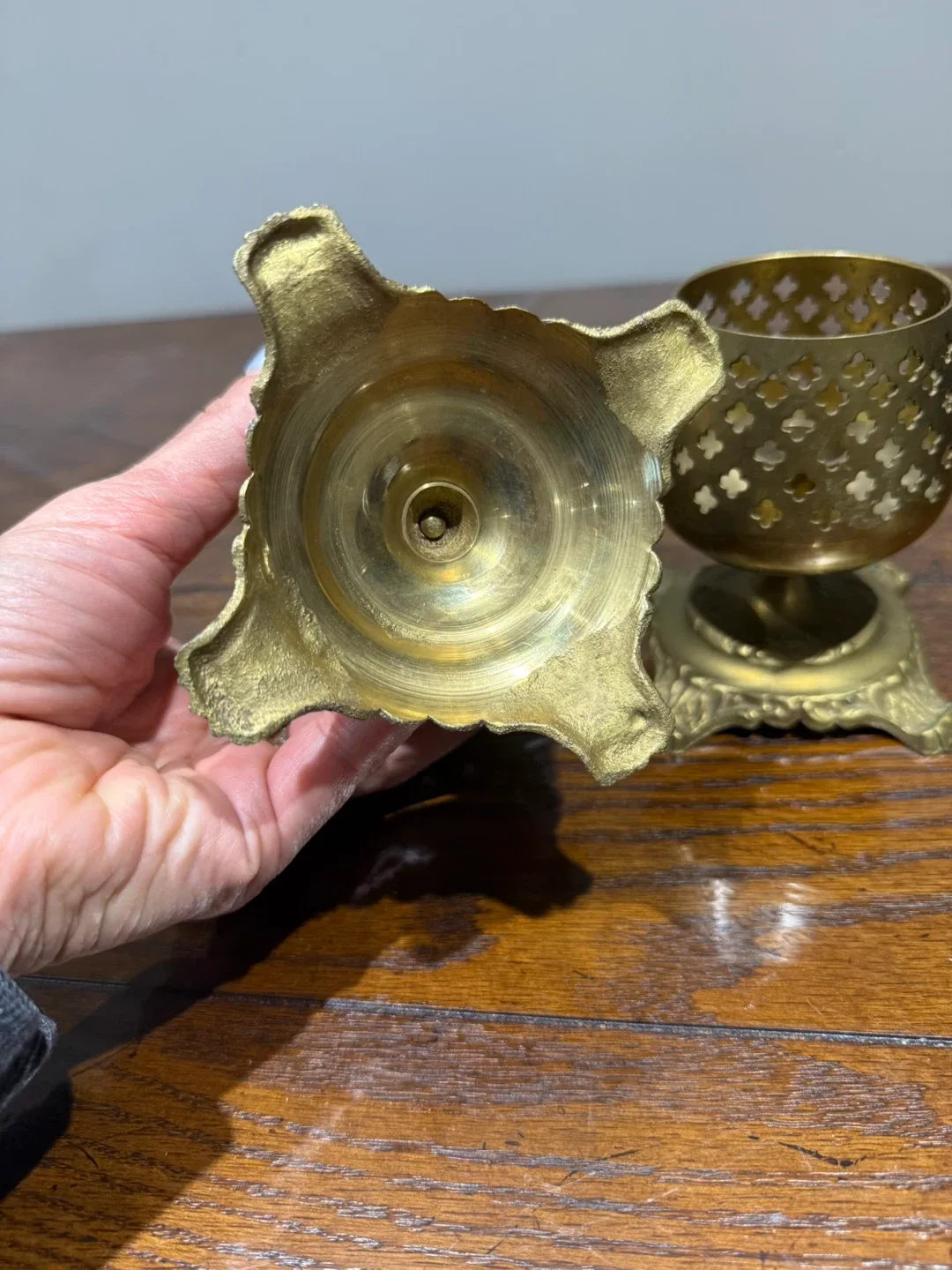 Vintage Brass Candle Holders - Set of 2 image indicator(3)