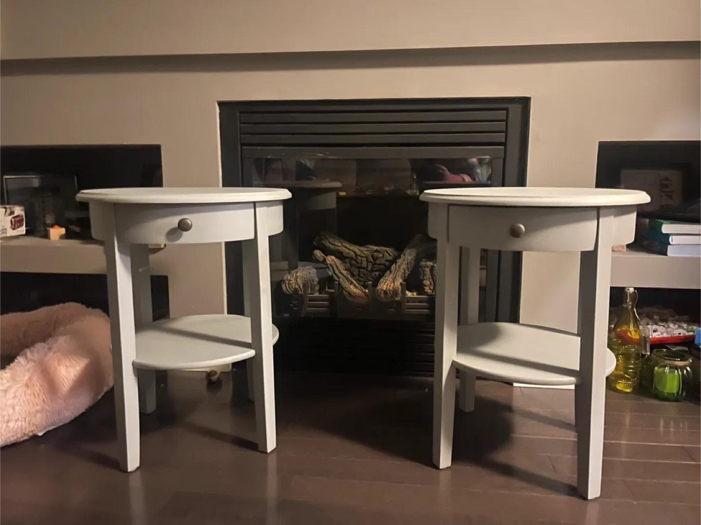 Repaired and refinished side tables image indicator(7)