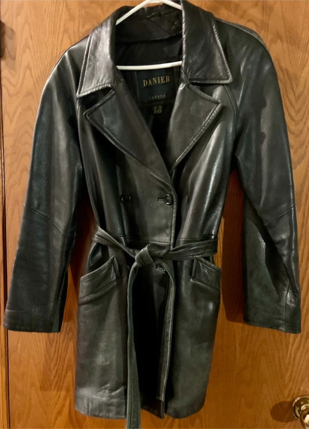 Danier Leather Trench Coat - Size S image indicator(2)