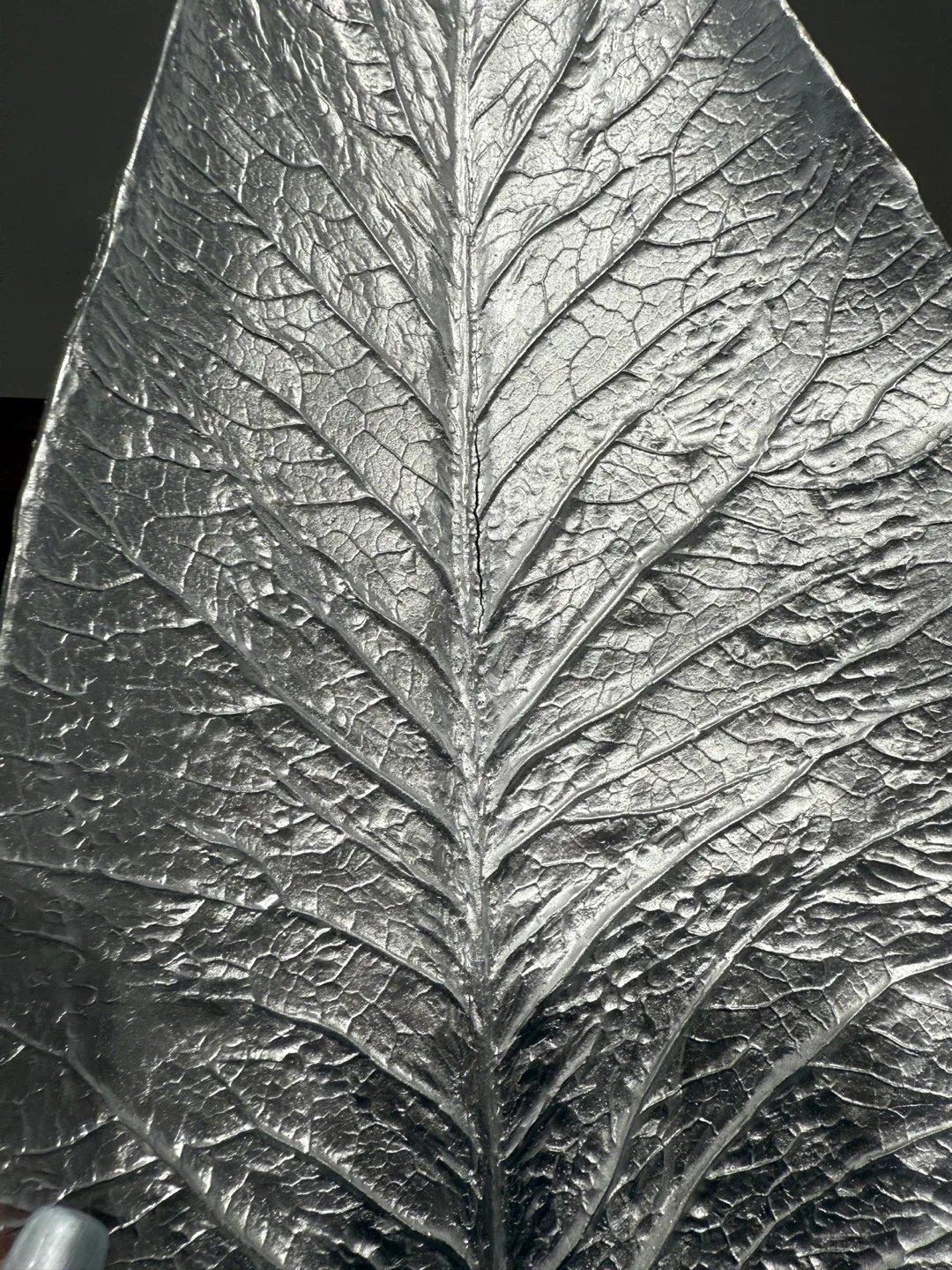 Silver Decorative Leaf Platters - Set of 2 image indicator(4)