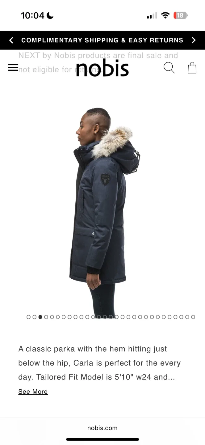 Nobis Carla Parka in Navy Blue image indicator(6)