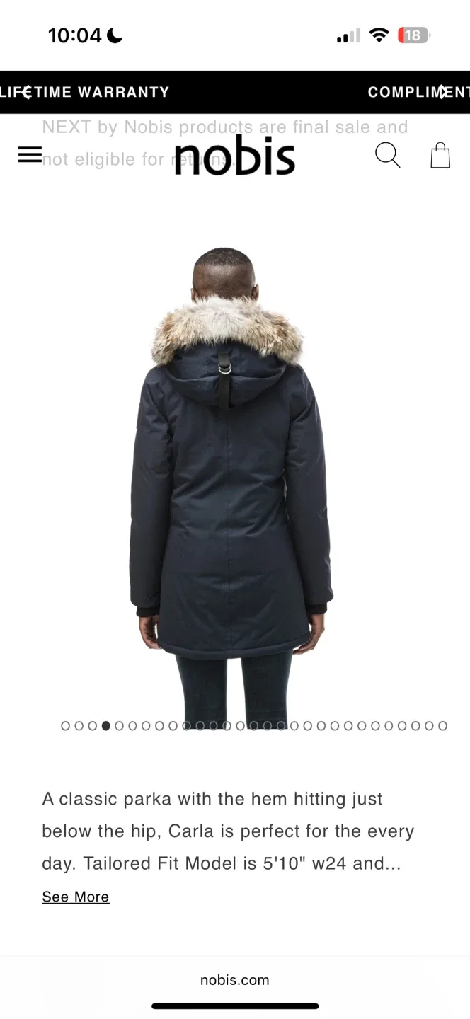Nobis Carla Parka in Navy Blue image indicator(5)