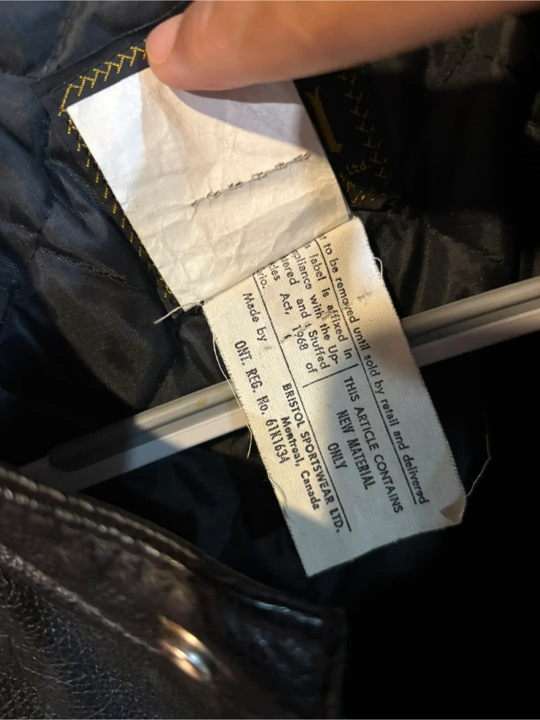 Vintage Bristol Leather Motorcycle Jacket - Black & Red image indicator(10)