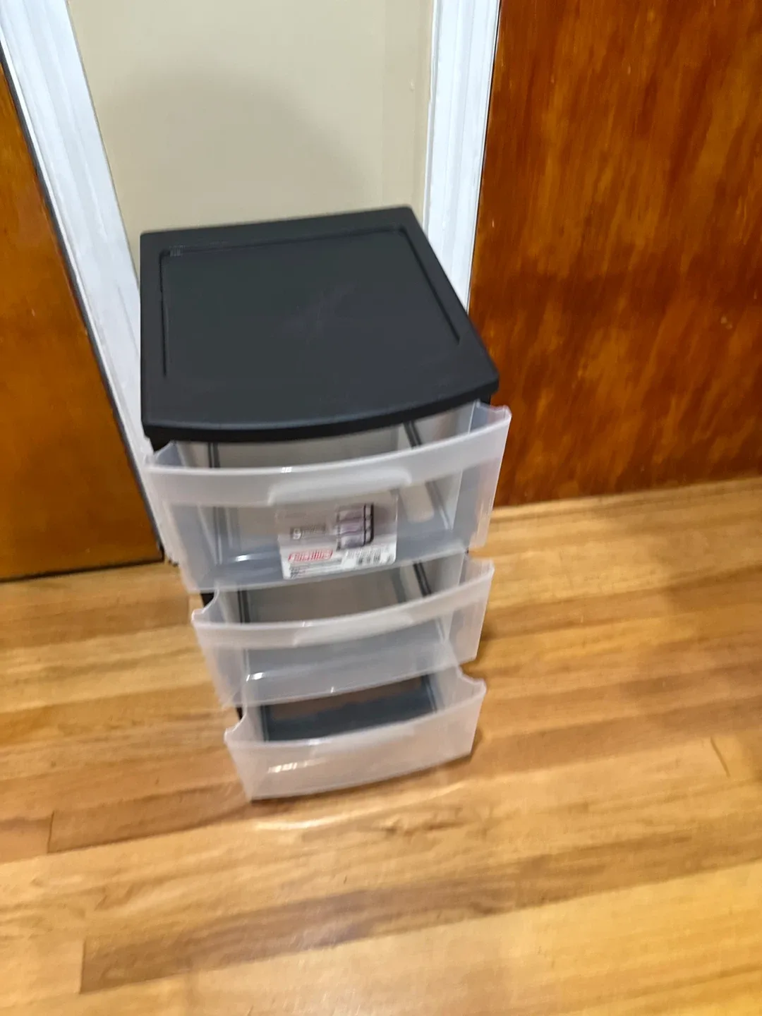 Sterilite 4-Drawer Storage Tower - Black image indicator(3)