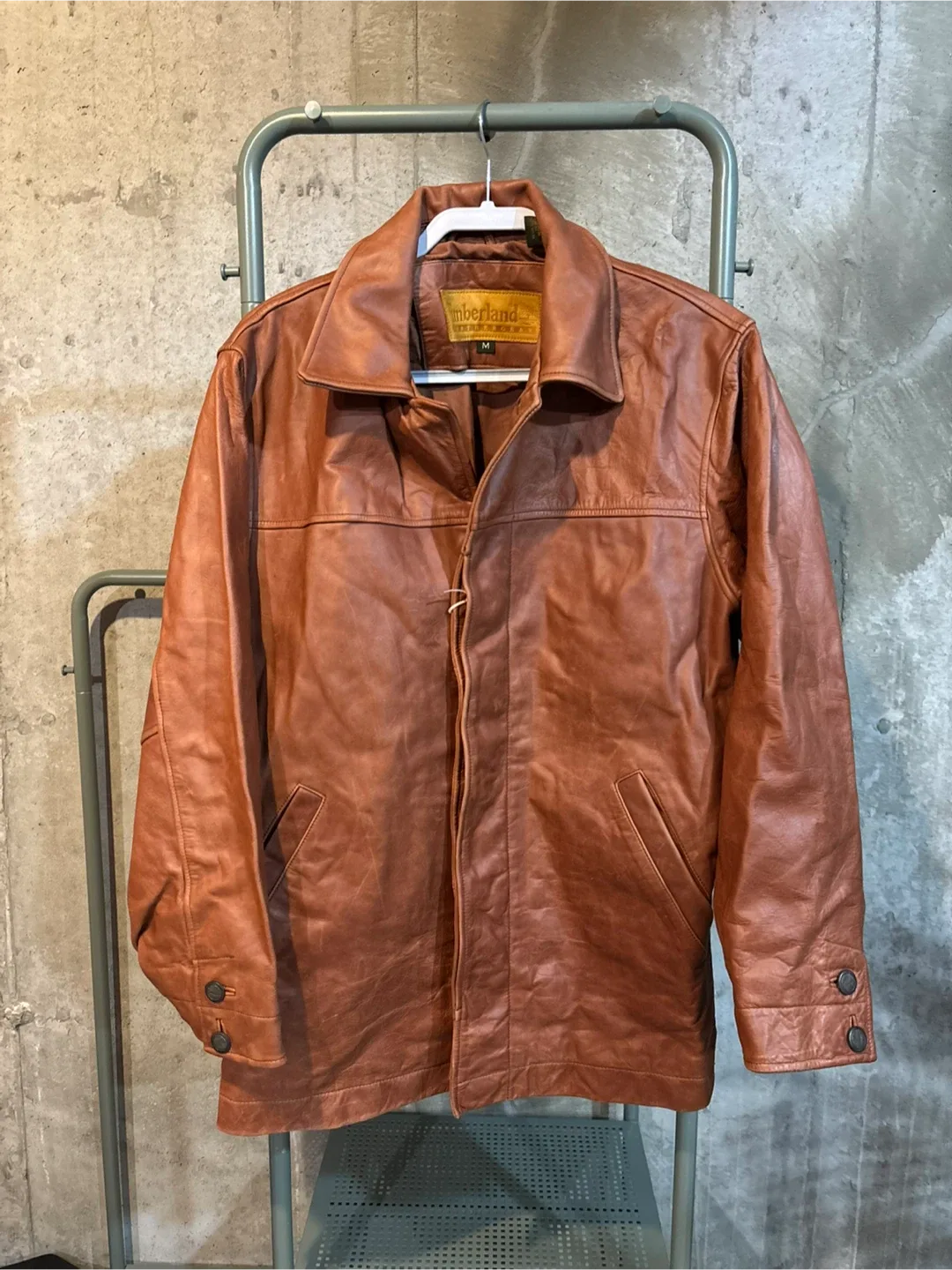 Timberland Leather Jacket - Size M