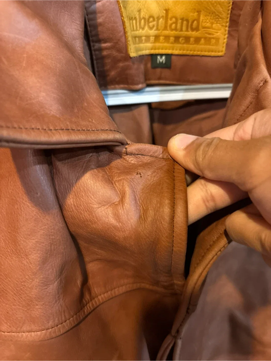 Timberland Leather Jacket - Size M image indicator(7)