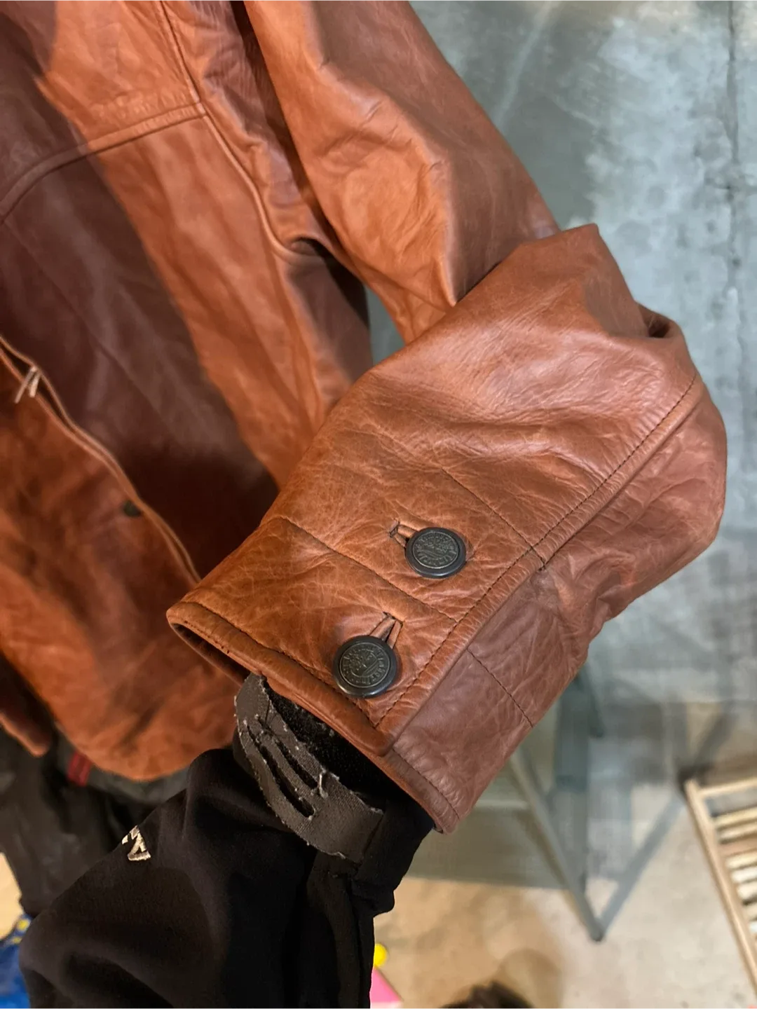 Timberland Leather Jacket - Size M image indicator(8)