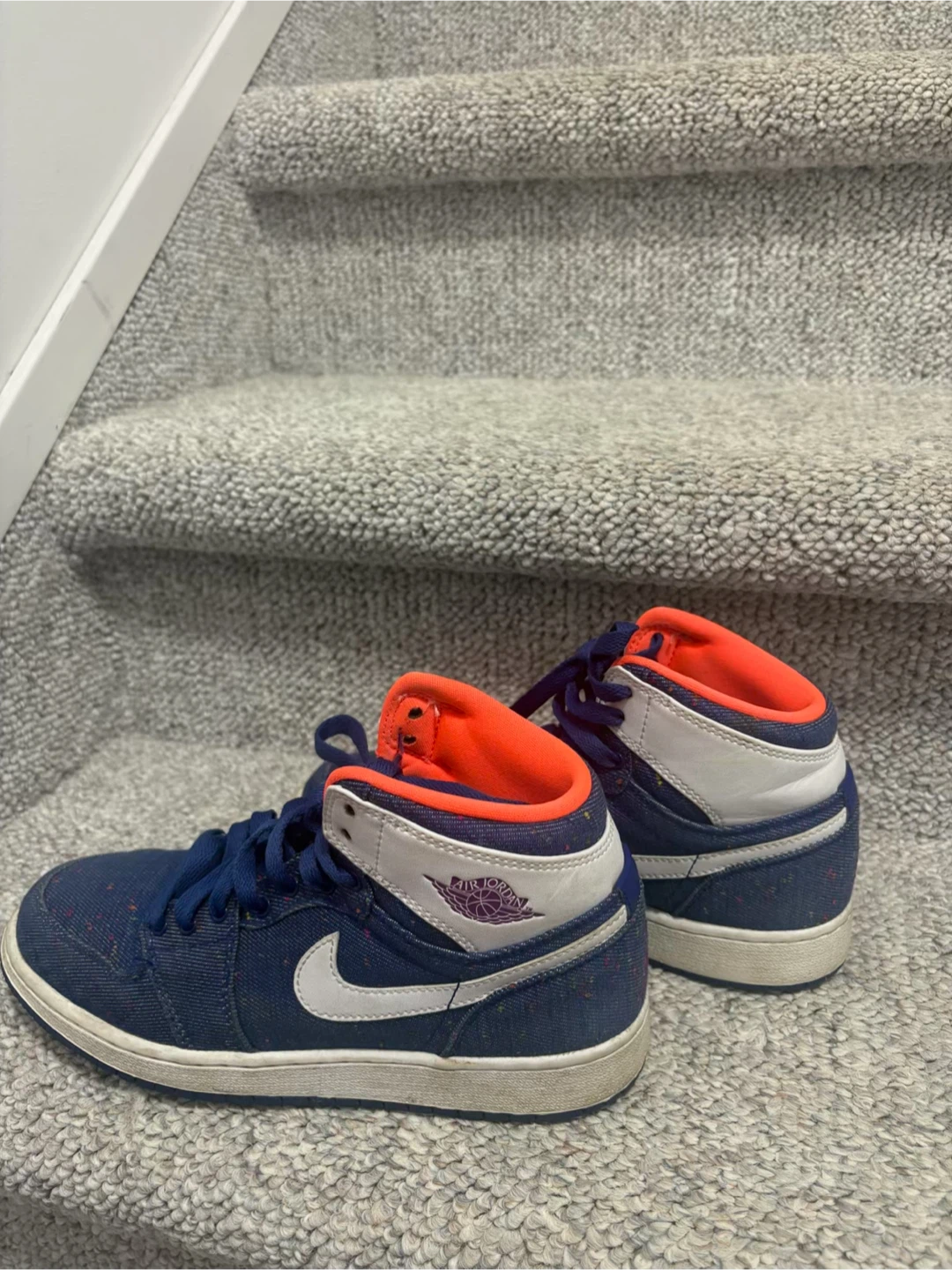 Air Jordan 1 Retro High Denim GS, US 5.5Y - photo 2