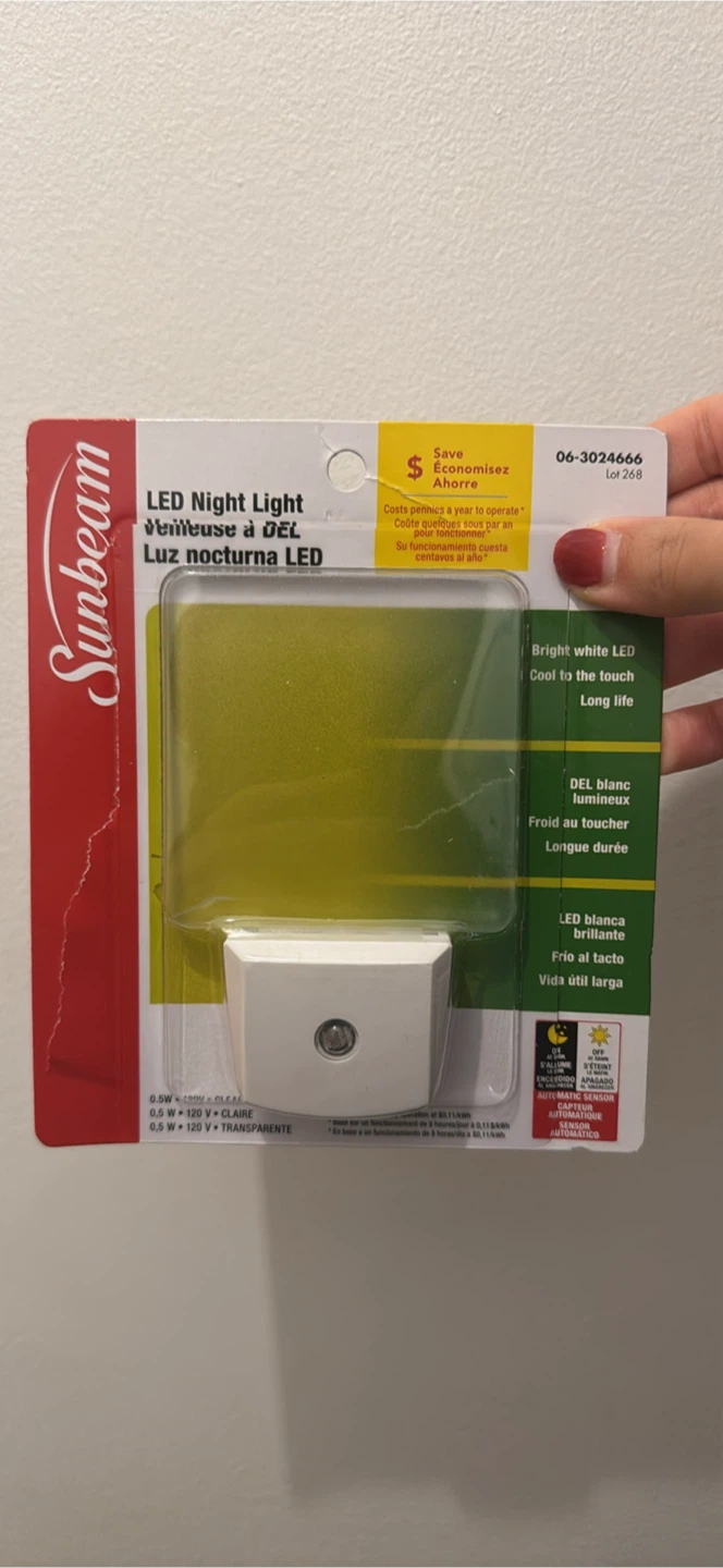 Sunbeam LED Night Light - New in Package