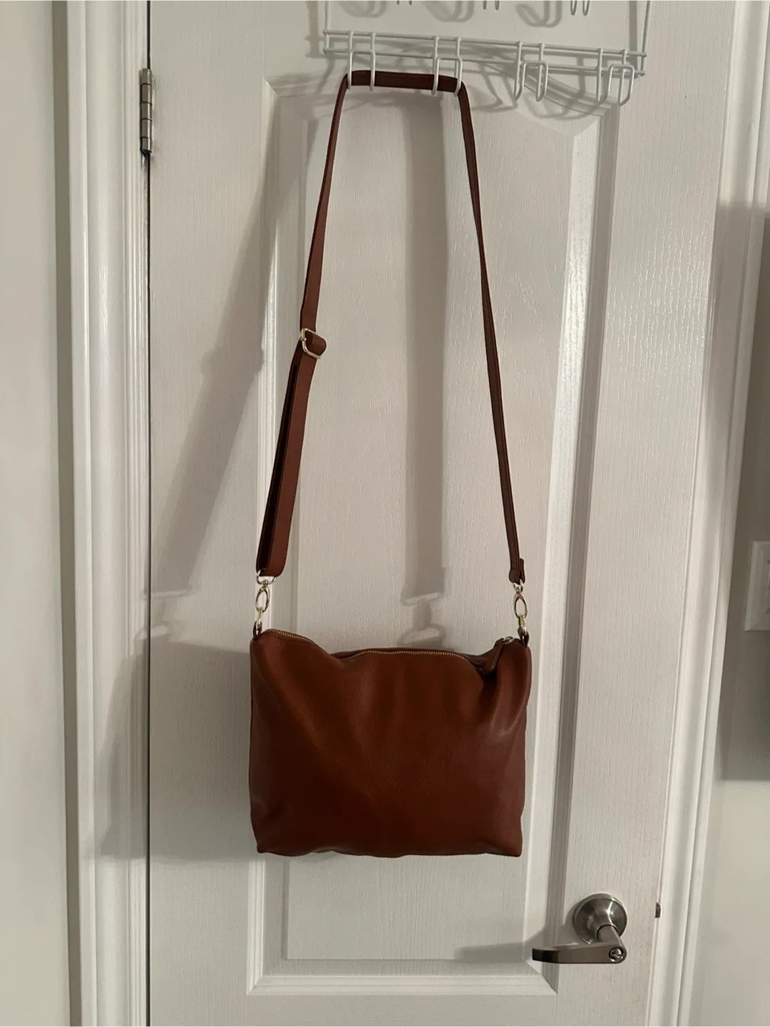 Steve Madden Brown Leather Crossbody Bag