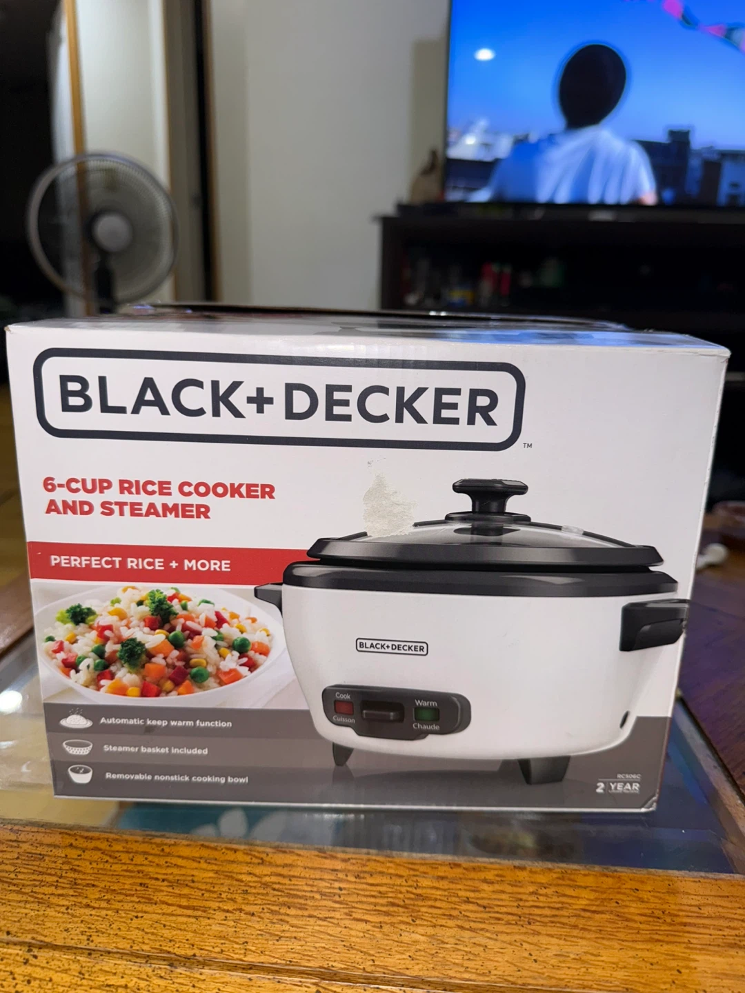 New BLACK+DECKER 6-Cup Rice Cooker & Steamer - photo 4