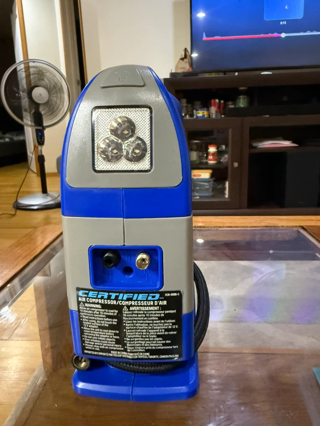 CERTIFIED Air Compressor/Compact Inflator - Blue - photo 2