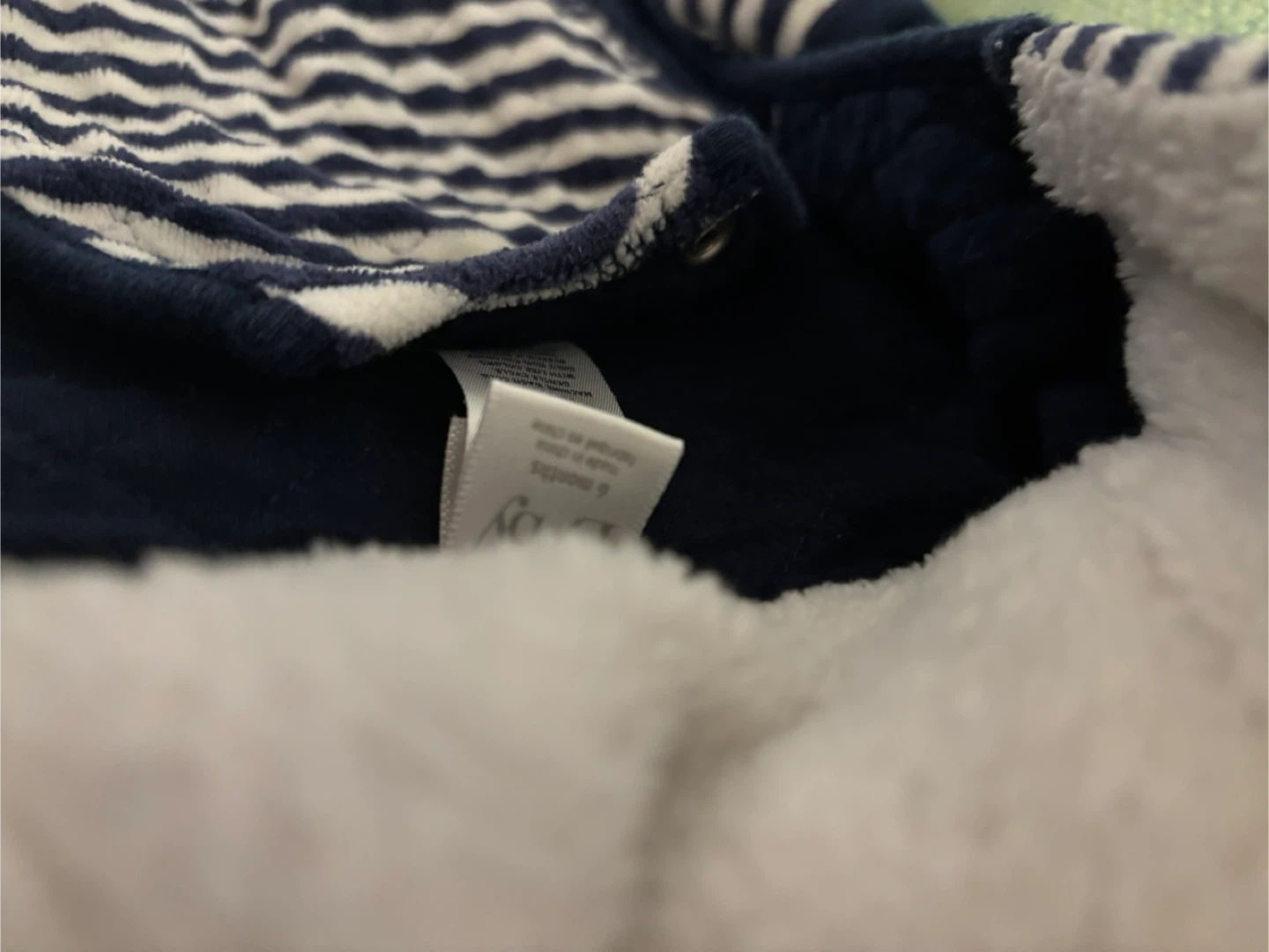 Infant Boys Striped Snowsuit 6 Months - photo 2