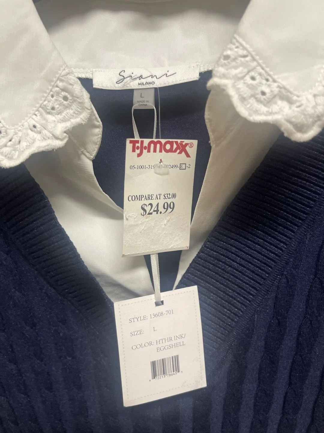 Siani Milano Knit Vest with Collar - Size L image indicator(3)