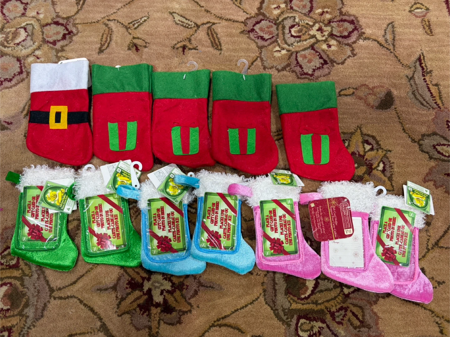 Mini Christmas Stockings with Gift Card Holder - New