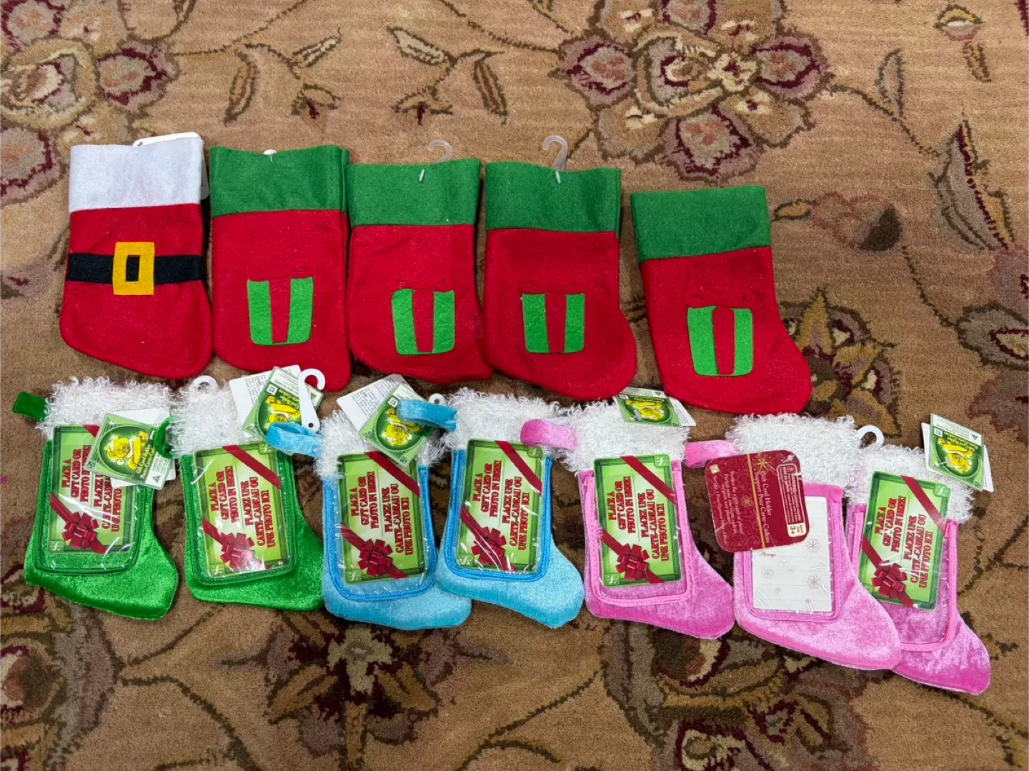 Mini Christmas Stockings with Gift Card Holder - New