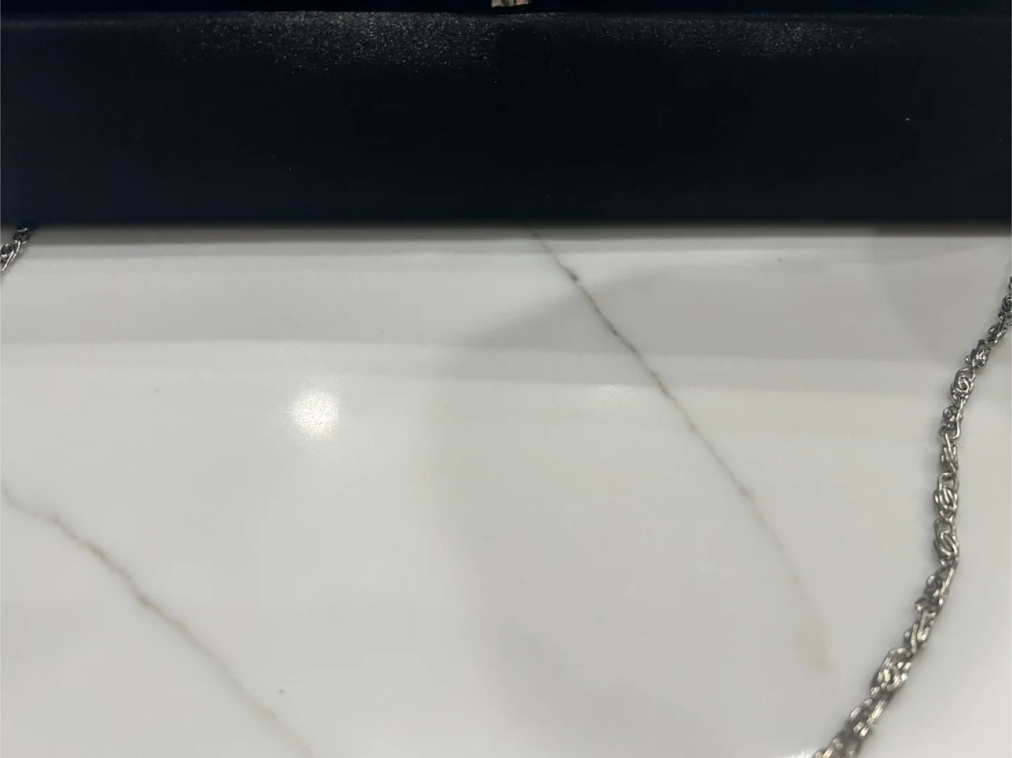 Black Evening Clutch with Rhinestone Detail image indicator(3)