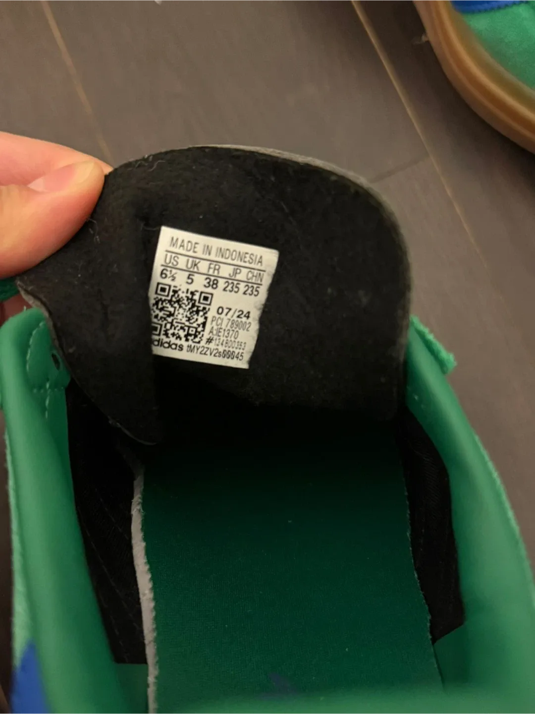 Adidas Gazelle Bold Green/Blue, US 6.5 image indicator(4)