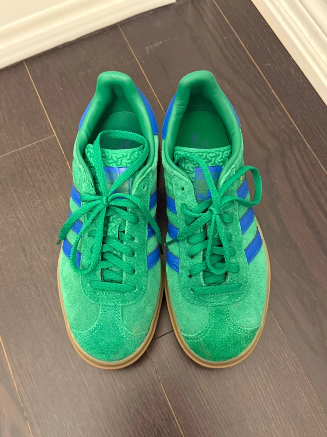 Adidas Gazelle Bold Green/Blue, US 6.5