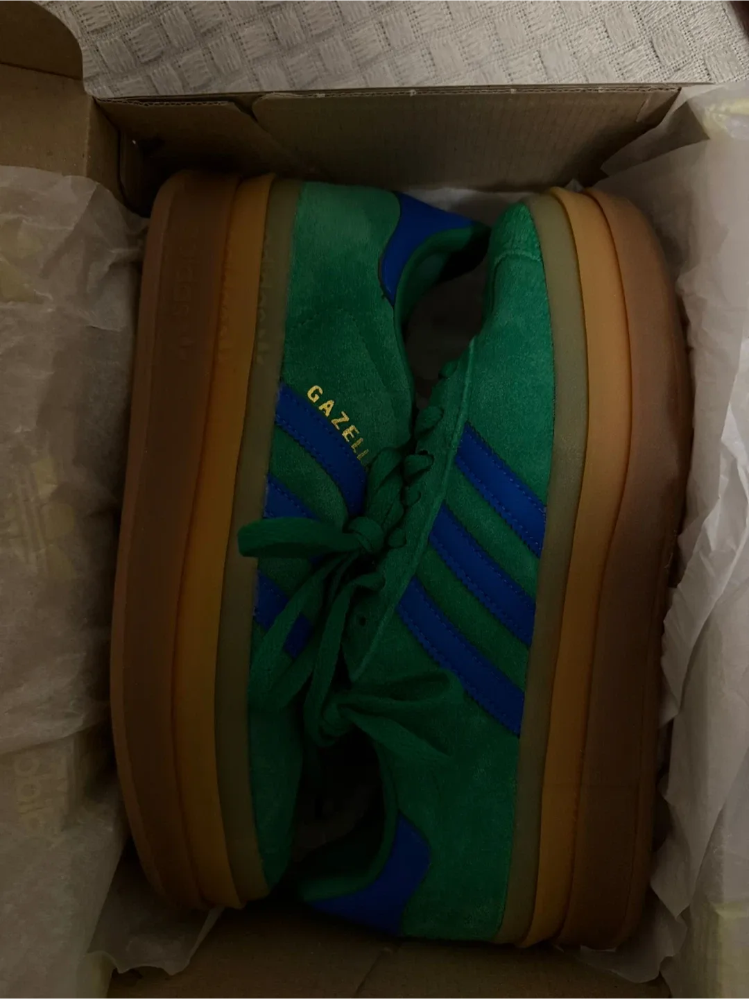 Adidas Gazelle Bold Green/Blue, US 6.5 image indicator(3)