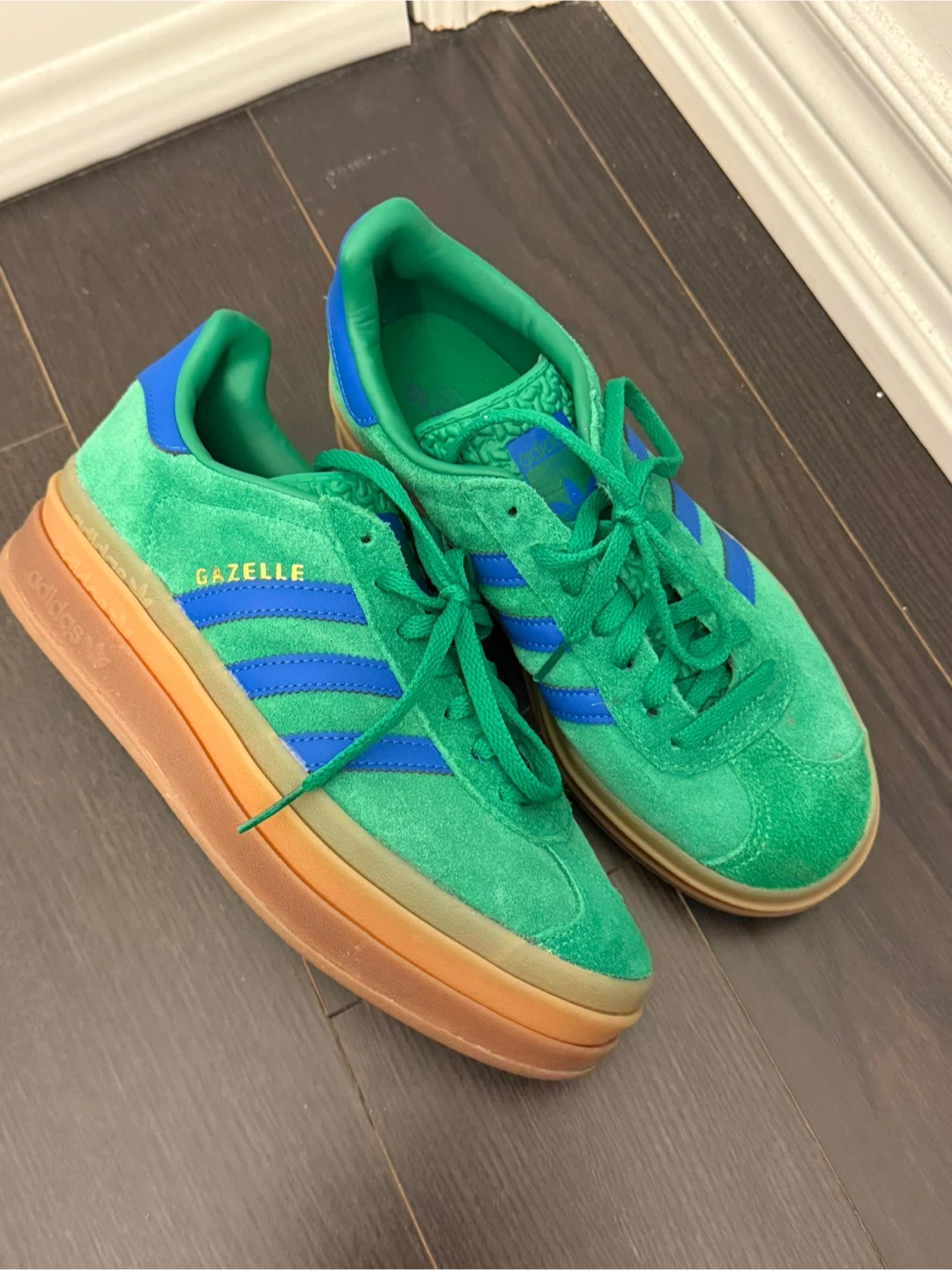 Adidas Gazelle Bold Green/Blue, US 6.5 - photo 2