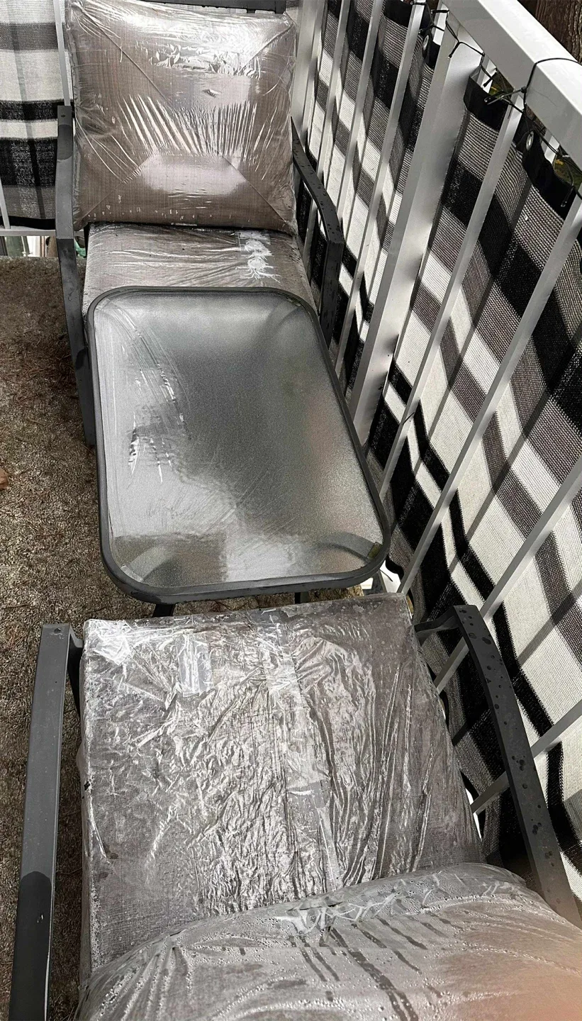 FOR SALE: Patio Table & Chairs Set + Balcony Shade