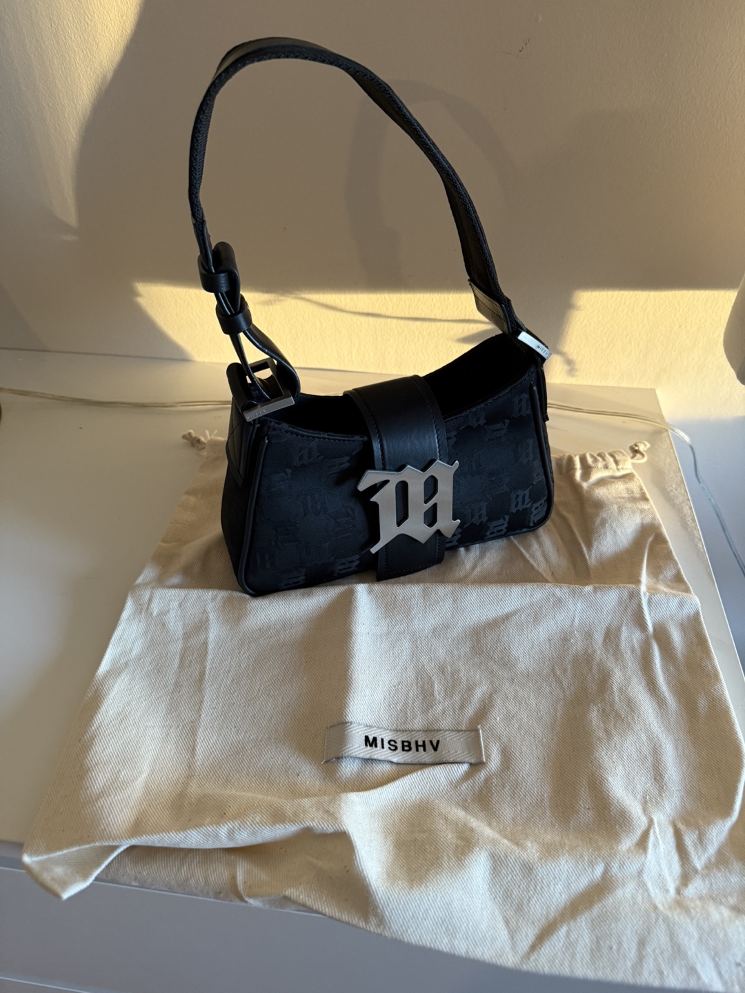 MISBHV Black Baguette Bag