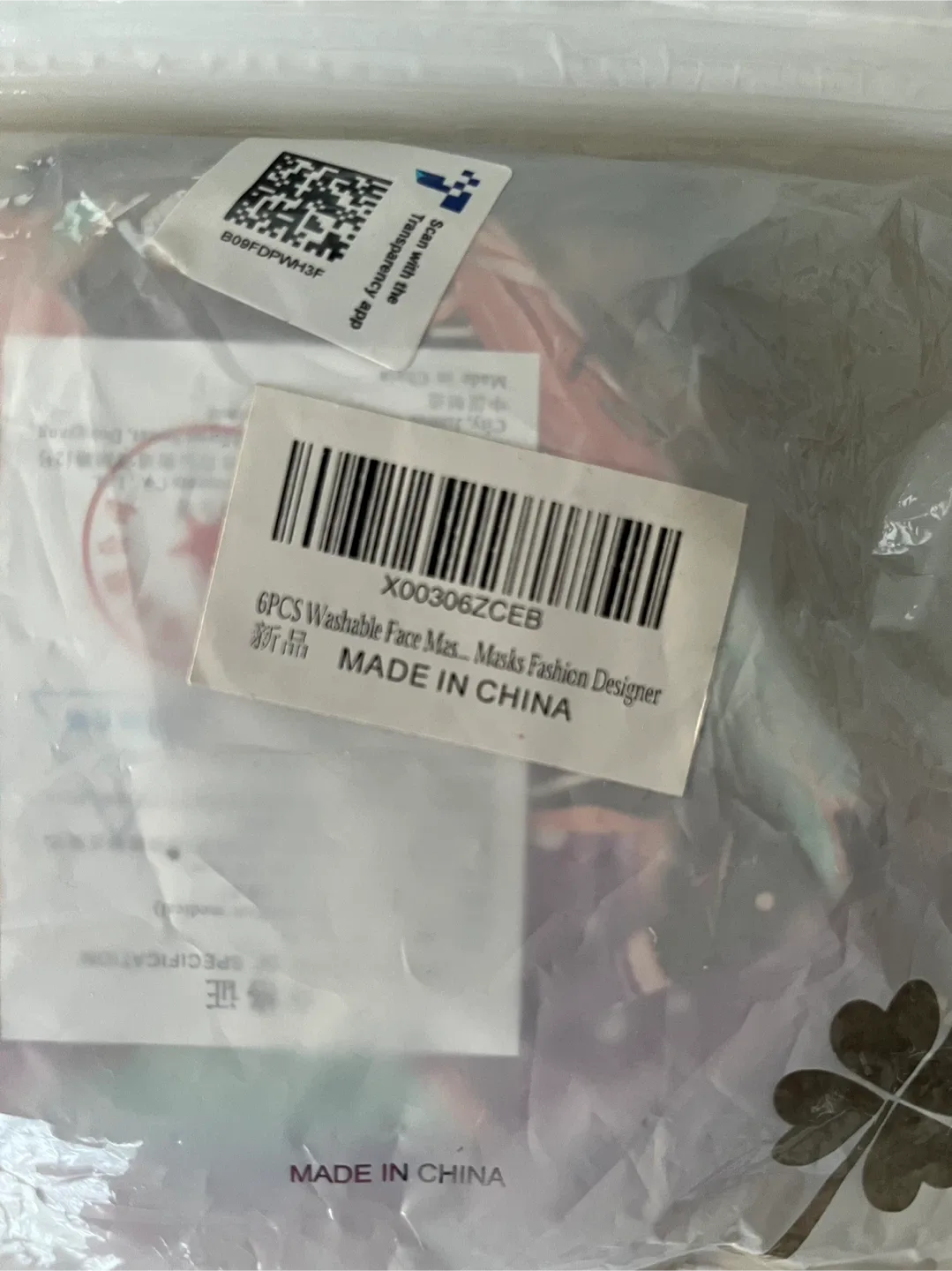 12 PCS Washable kids Face Masks Fashion Designer image indicator(4)