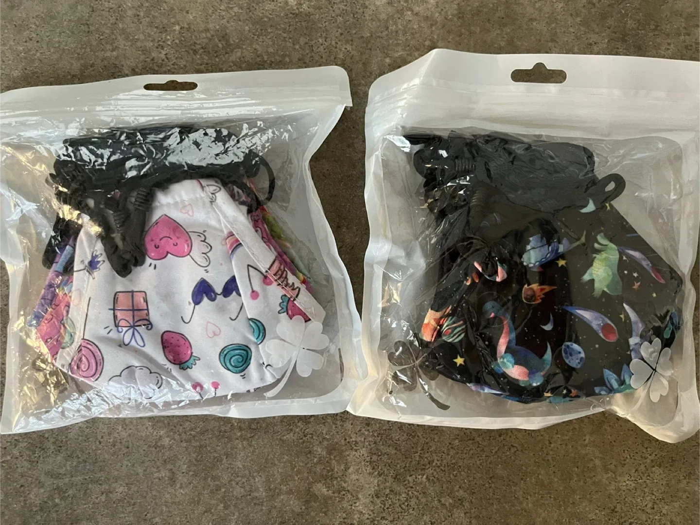 12 PCS Washable kids Face Masks Fashion Designer