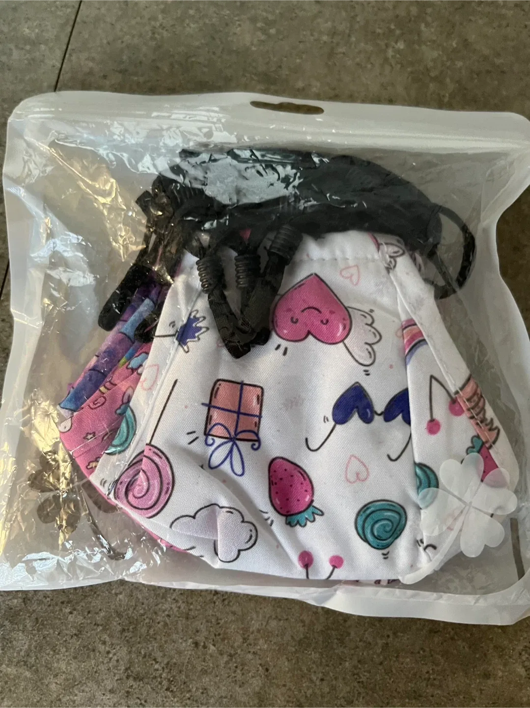 12 PCS Washable kids Face Masks Fashion Designer image indicator(6)