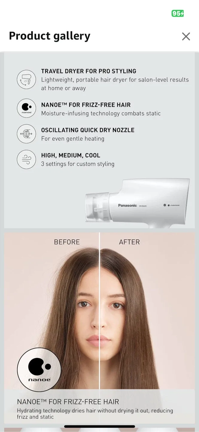 Panasonic EH-NA27 Compact Travel Hair Dryer image indicator(3)