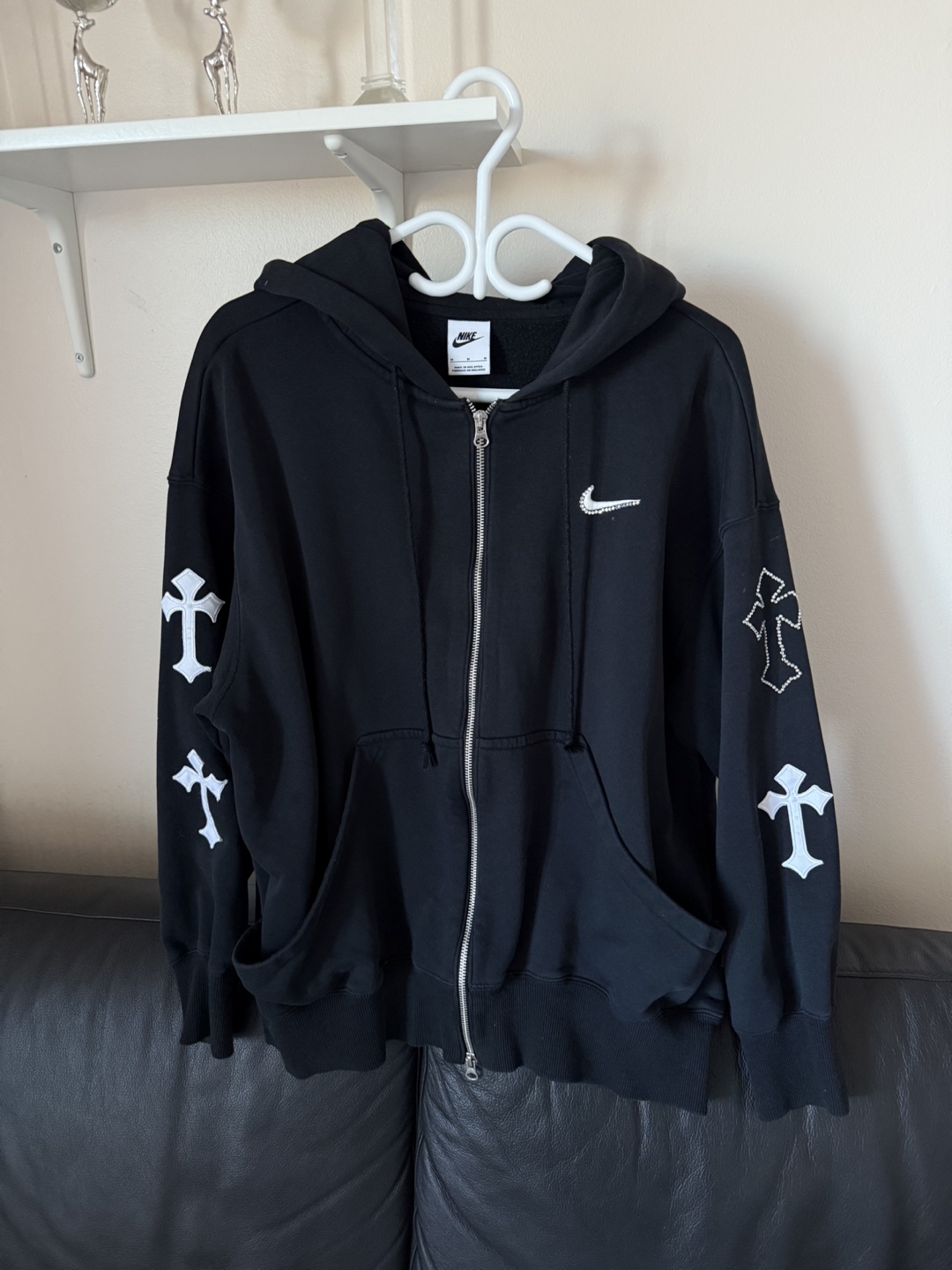 Nike Black 'Sinner' Zip-Up Hoodie (Size M) - photo 4