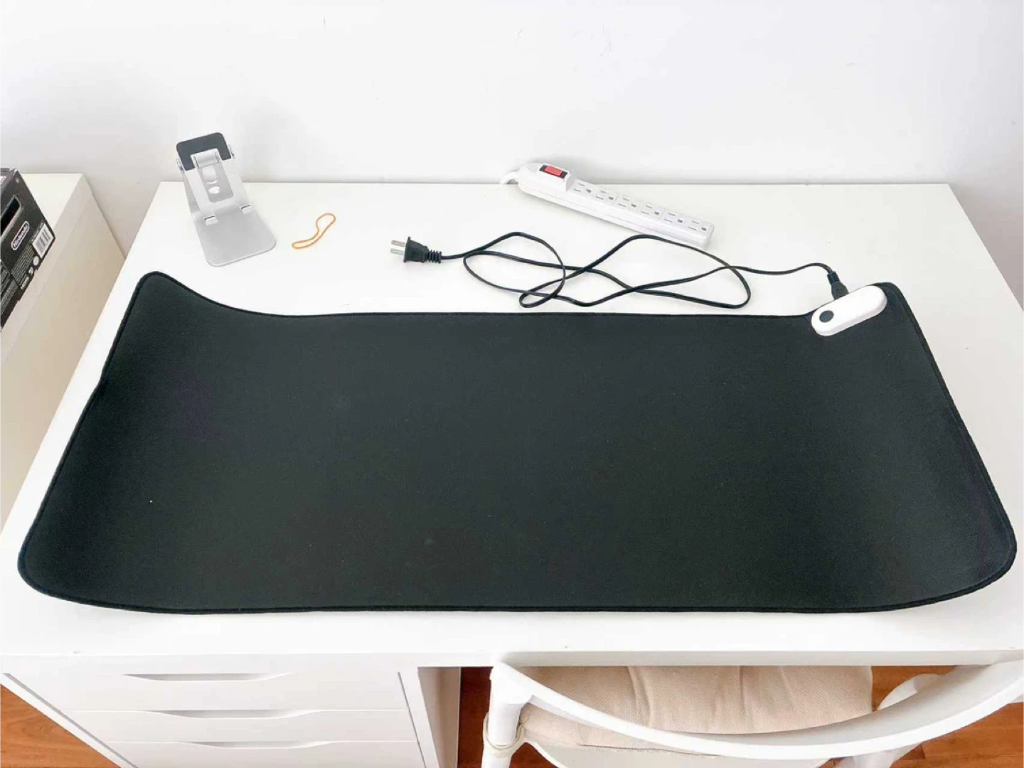 Heated Desk Pad - PU Leather Black