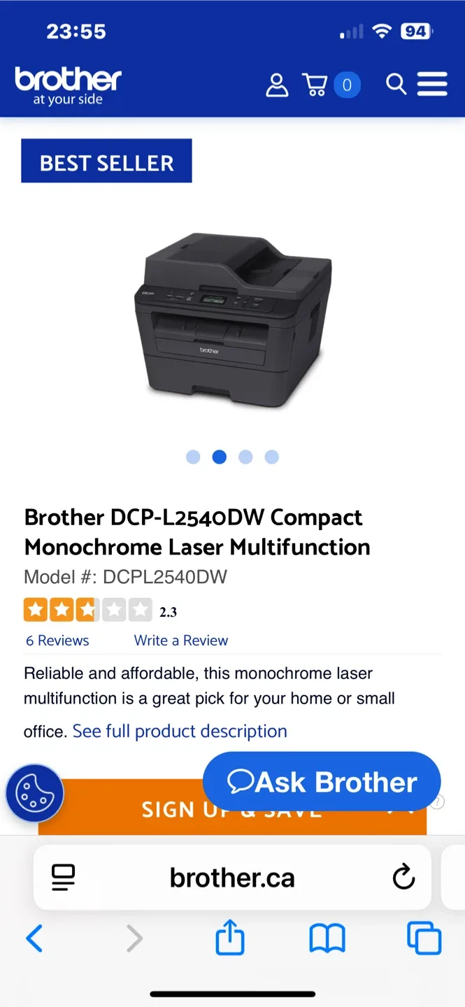 Brother DCP-L2540DW Compact Laser Printer image indicator(2)