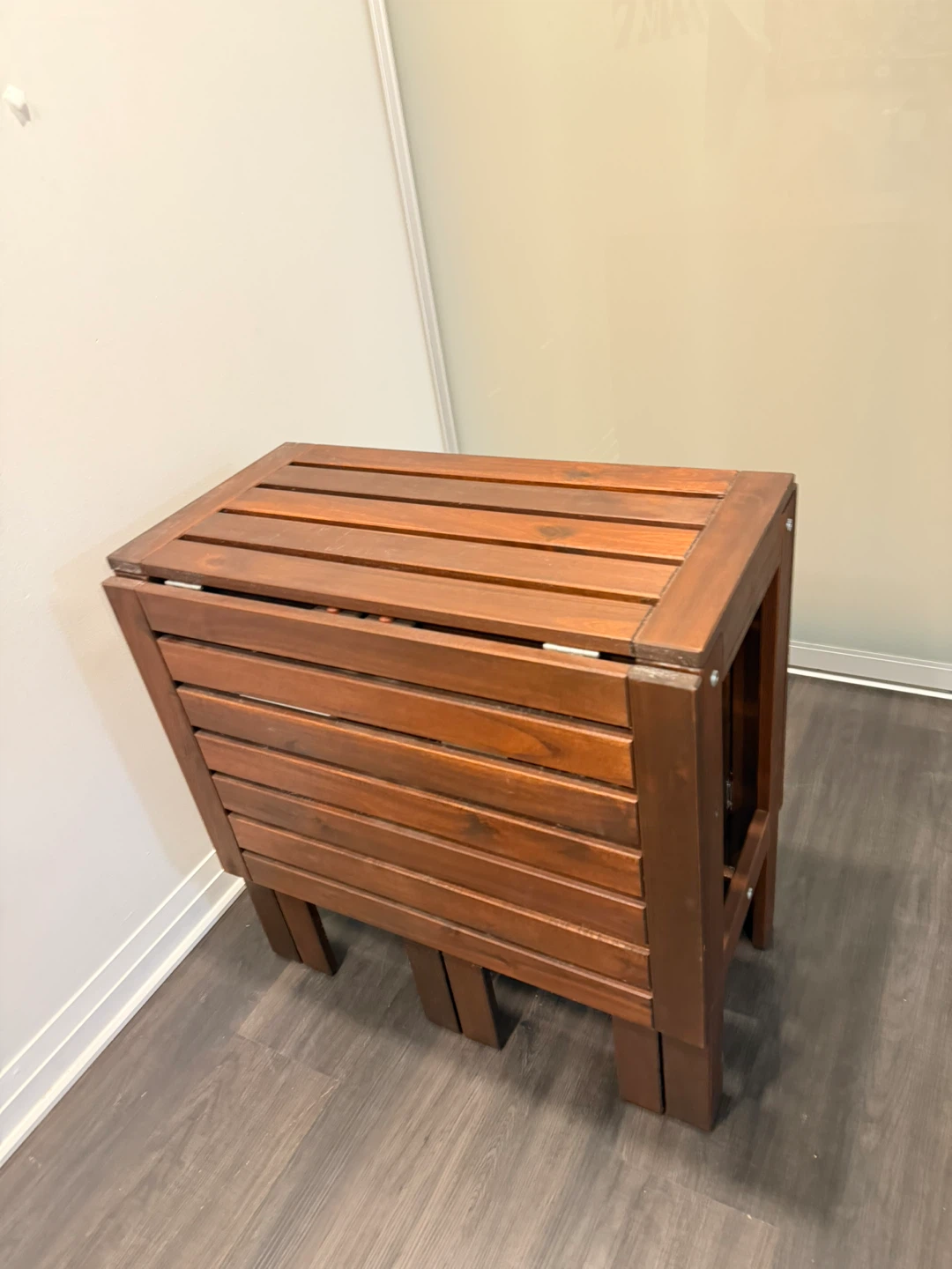 Folding Wood Table - photo 2