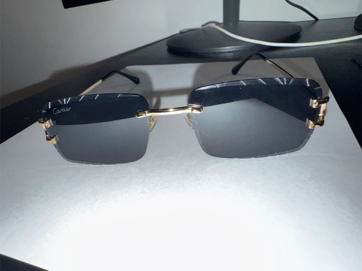 Cartier Rimless Sunglasses with Box