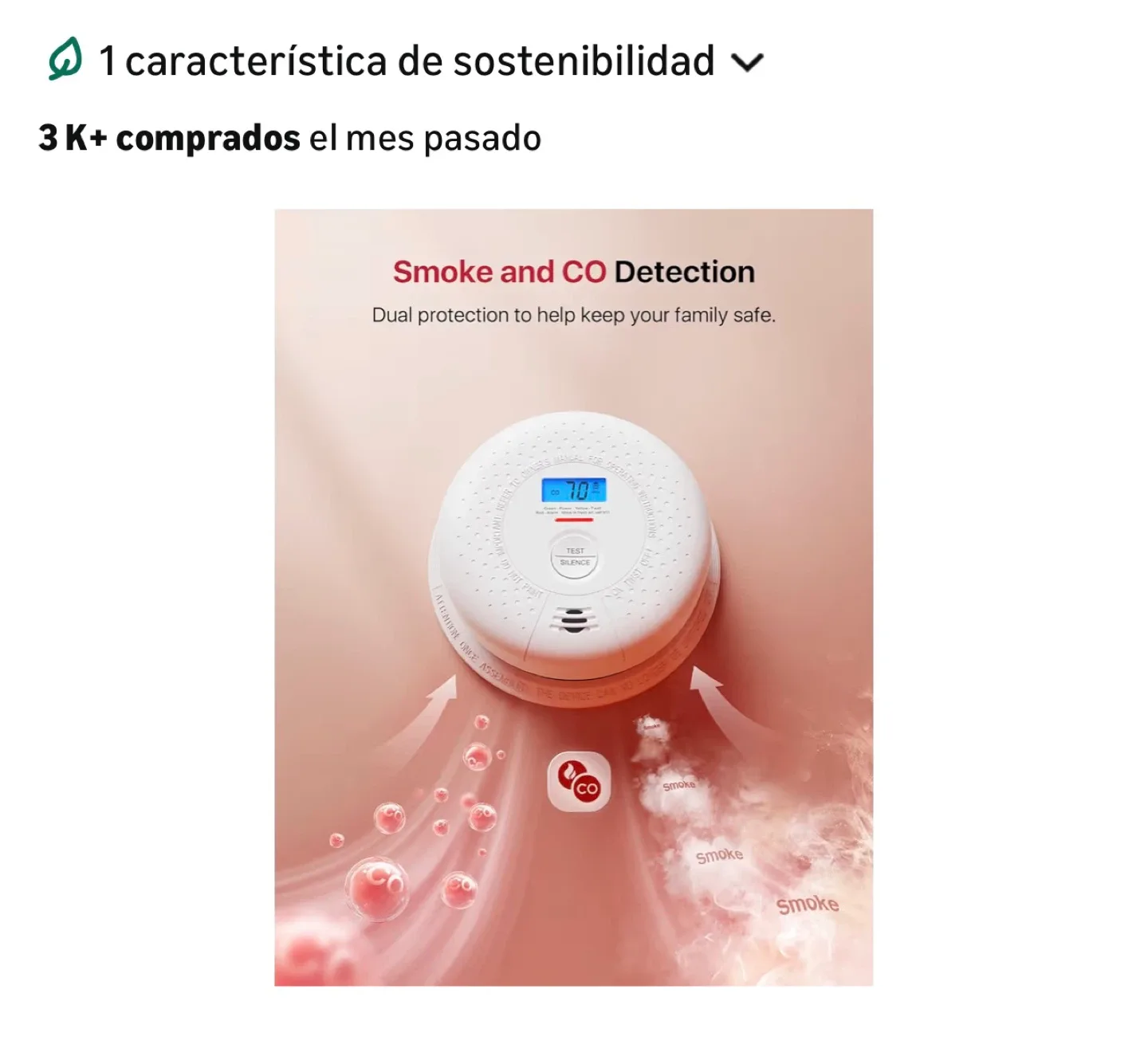 X-Sense SC01 Smoke and Carbon Monoxide Alarm image indicator(5)