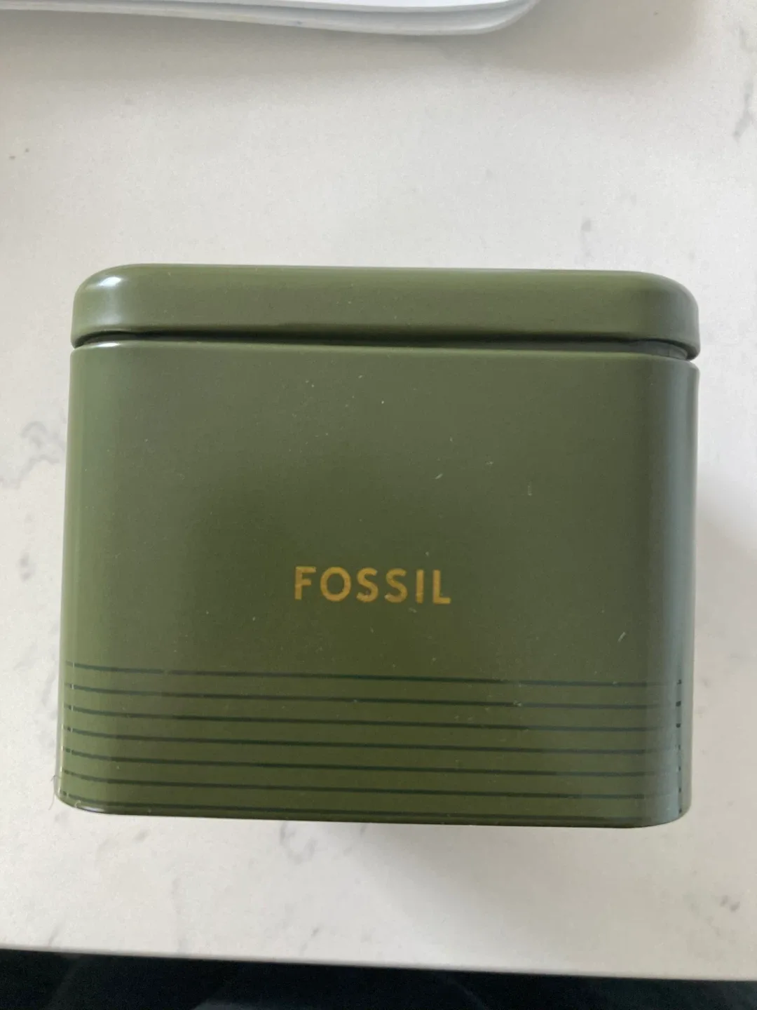 New Fossil BQ2884 Gold/Green Watch with Box image indicator(5)