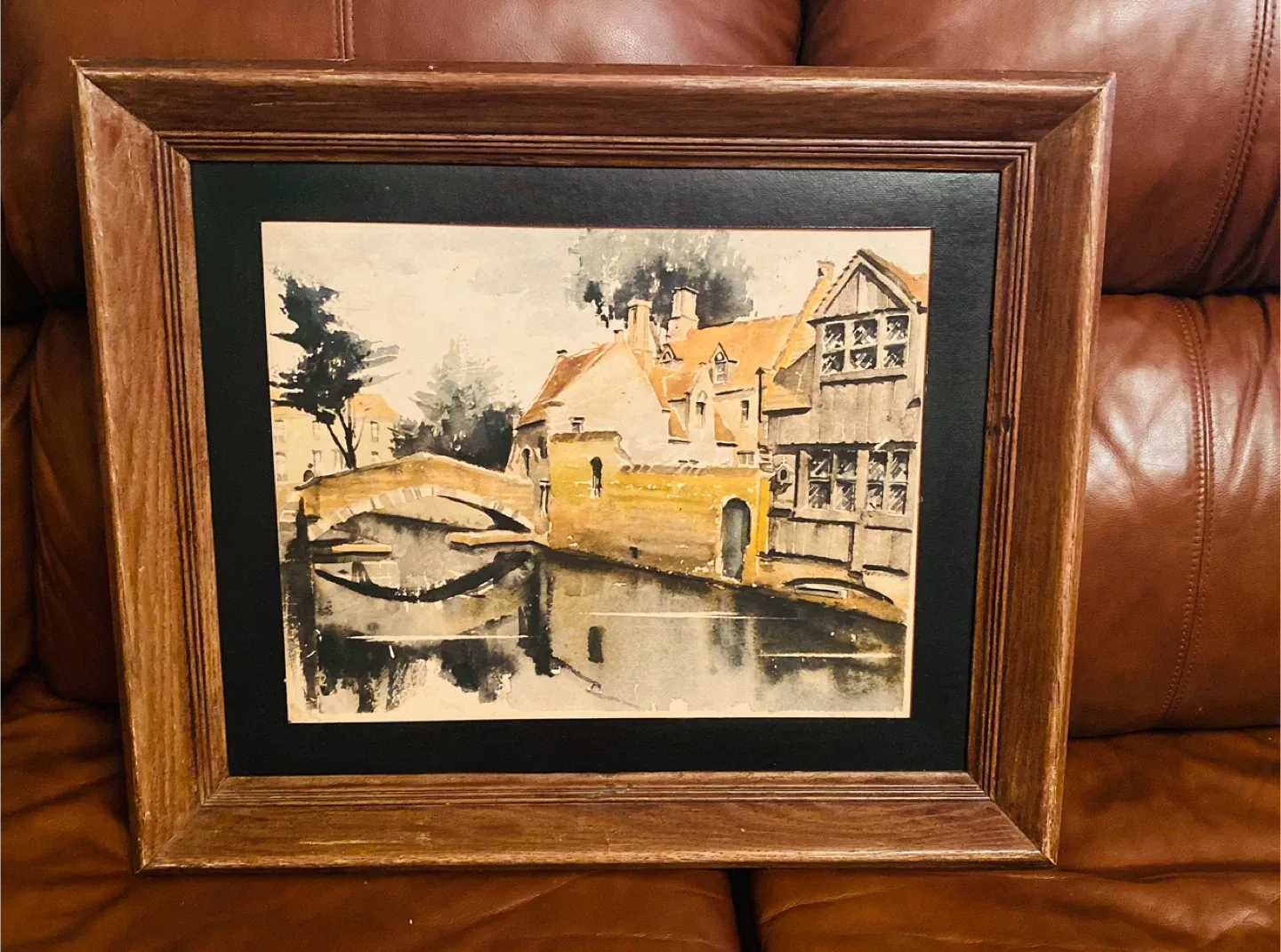 Framed Watercolor Painting 24”x20”
